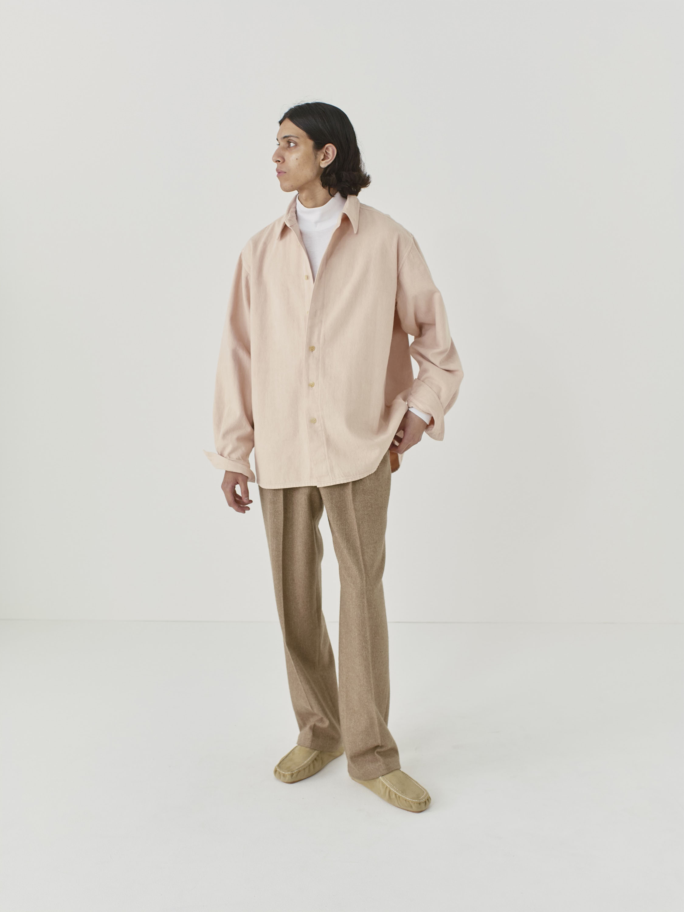 22AW AURALEE BOTANICAL DYED SHIRTS 3-