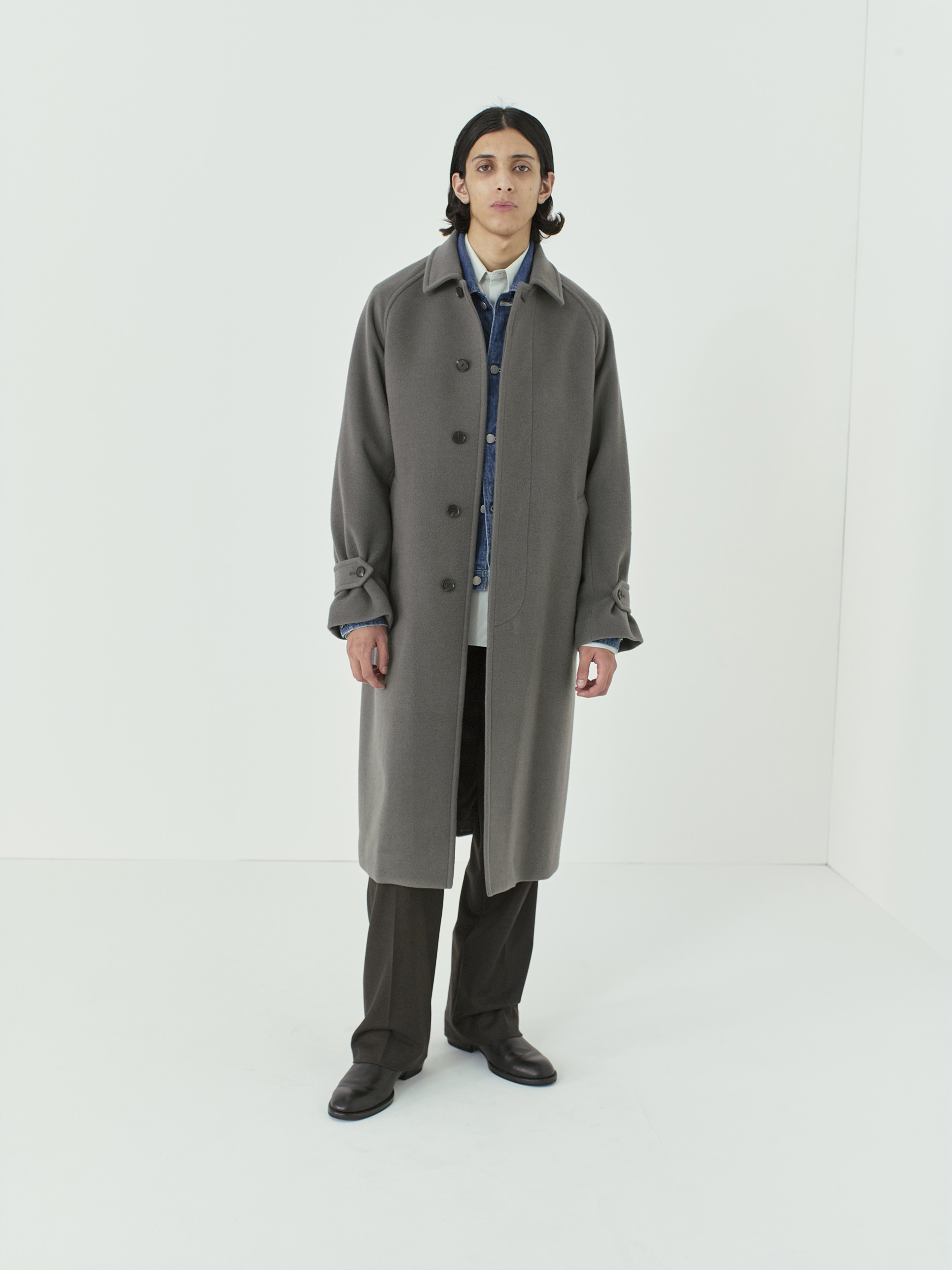 AURALEE カシミヤウールMOSSERSOUTIEN COLLAR COAT - greatriverarts.com