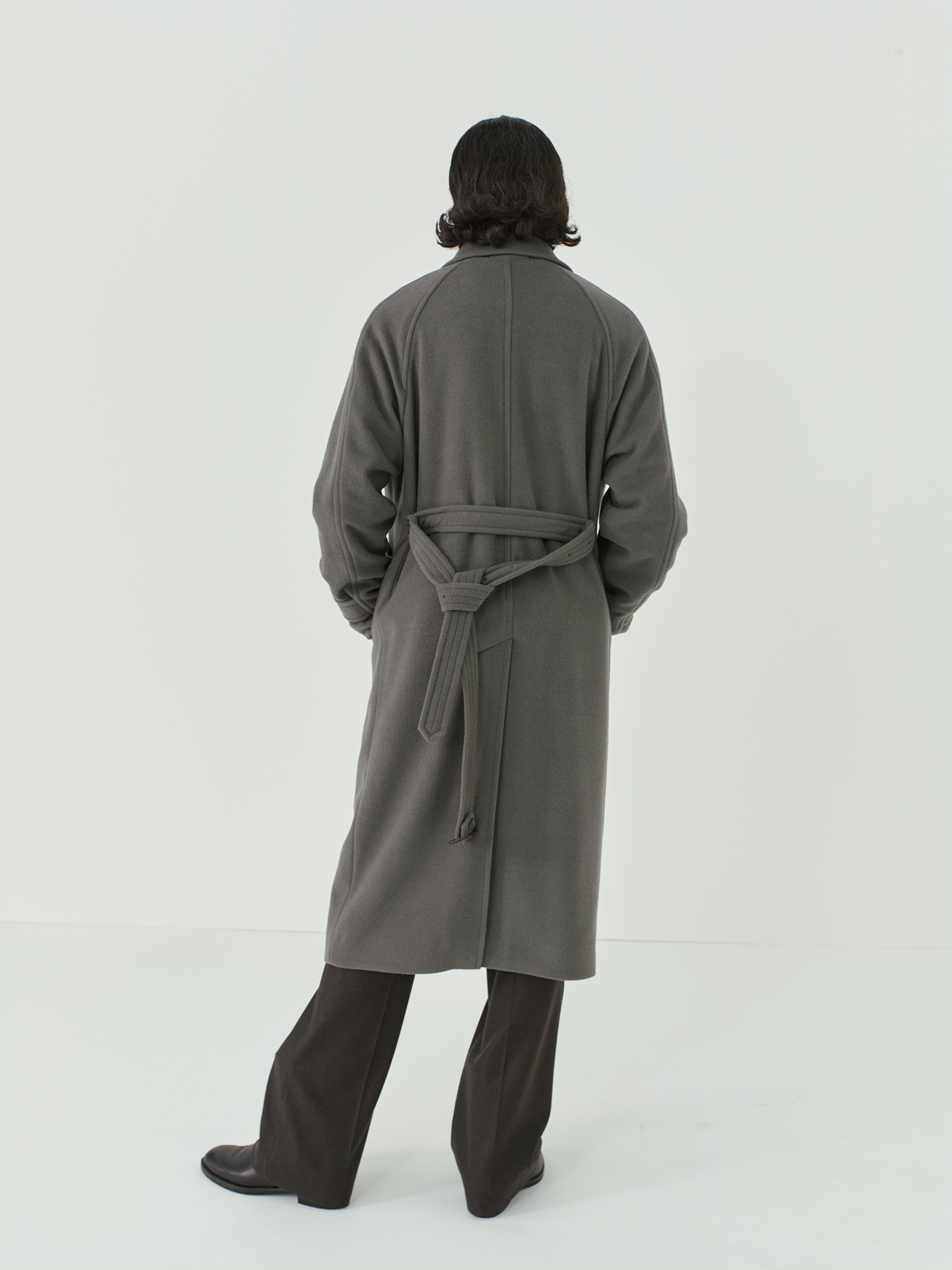 cashmere wool mosser soutien collar coat - ステンカラーコート