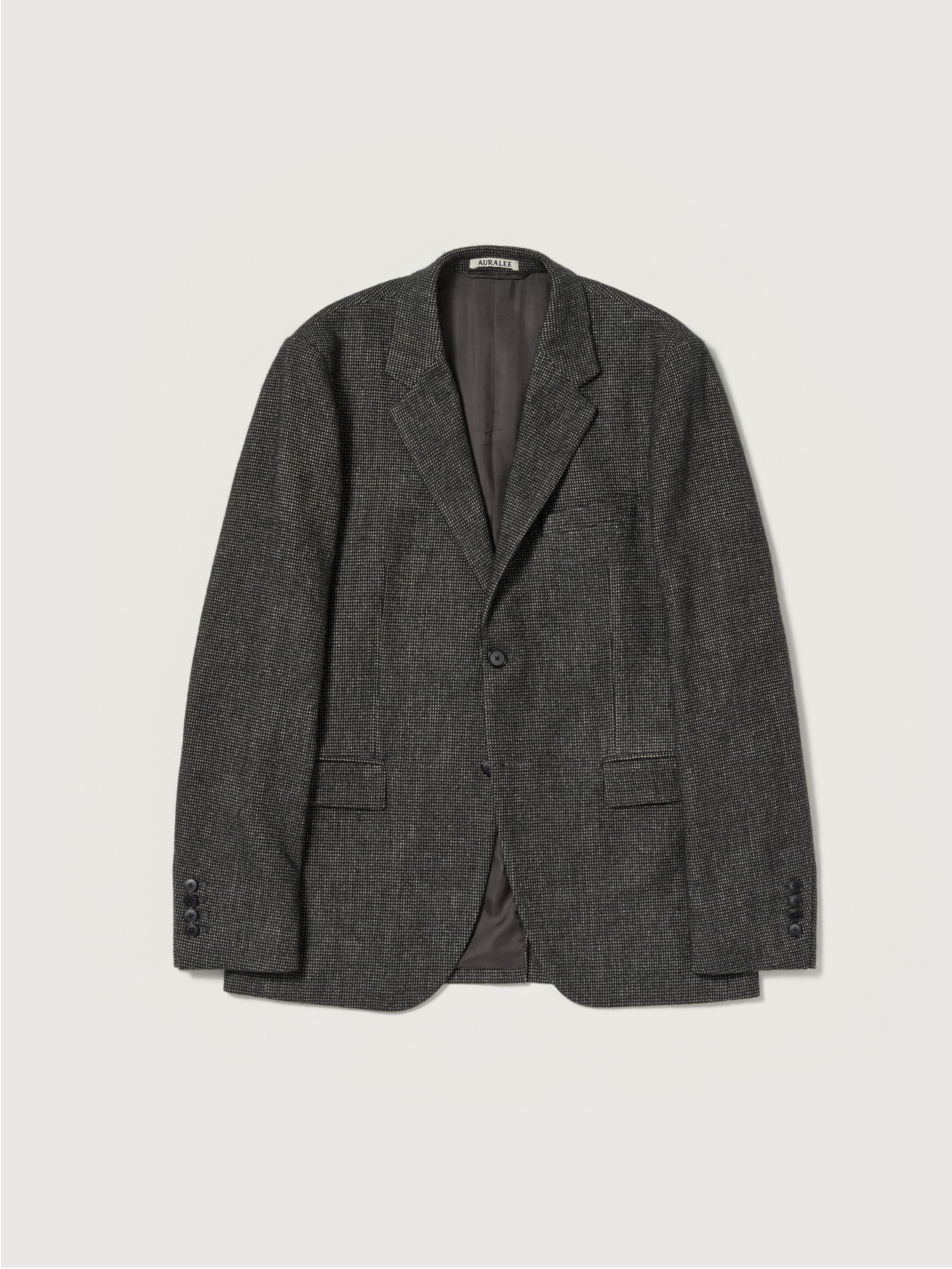 ORGANIC COTTON CASHMERE WOOL TWEED JACKET 詳細画像 TOP CHARCOAL 5