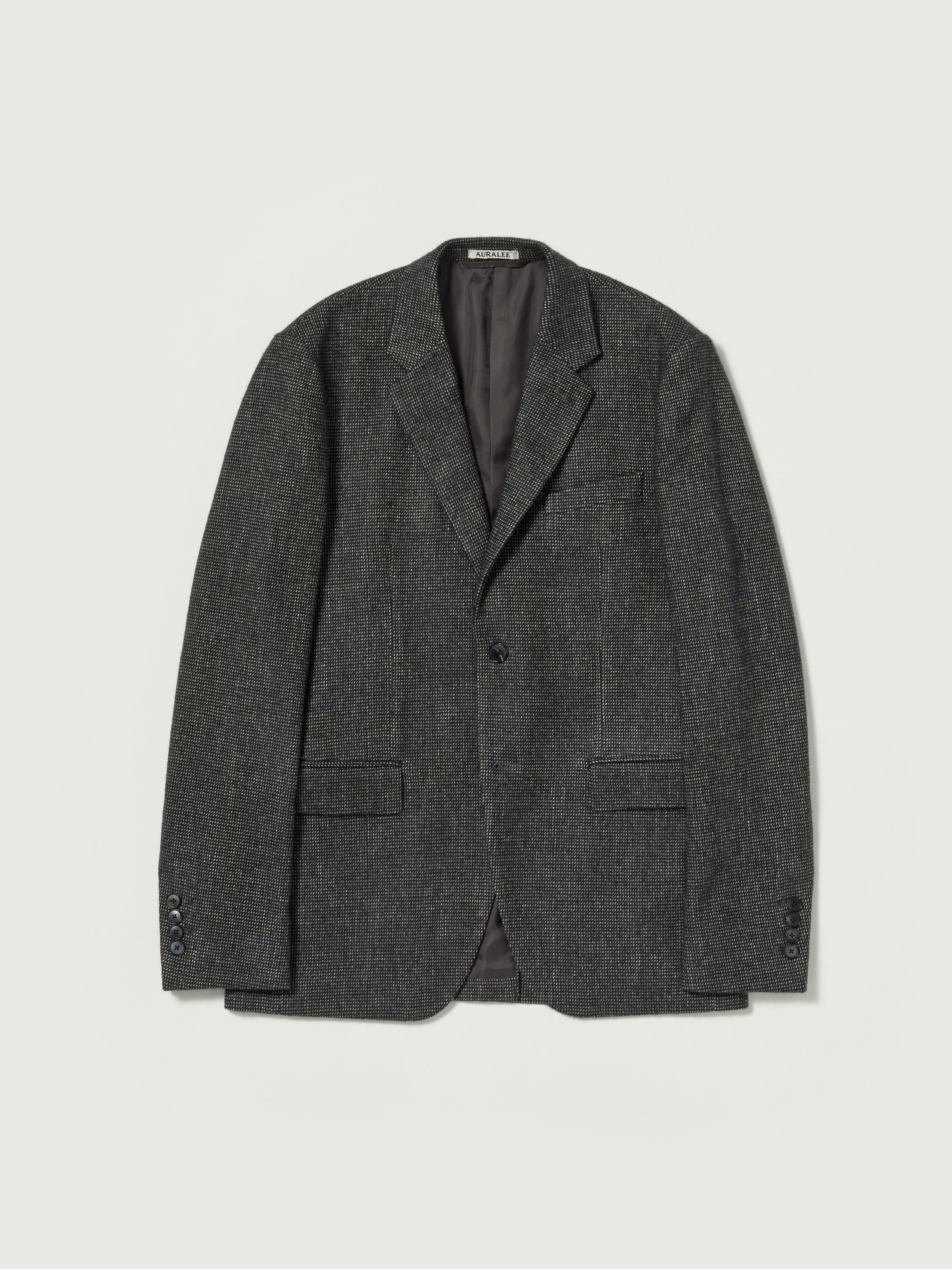 ORGANIC COTTON CASHMERE WOOL TWEED JACKET 詳細画像 TOP CHARCOAL 6