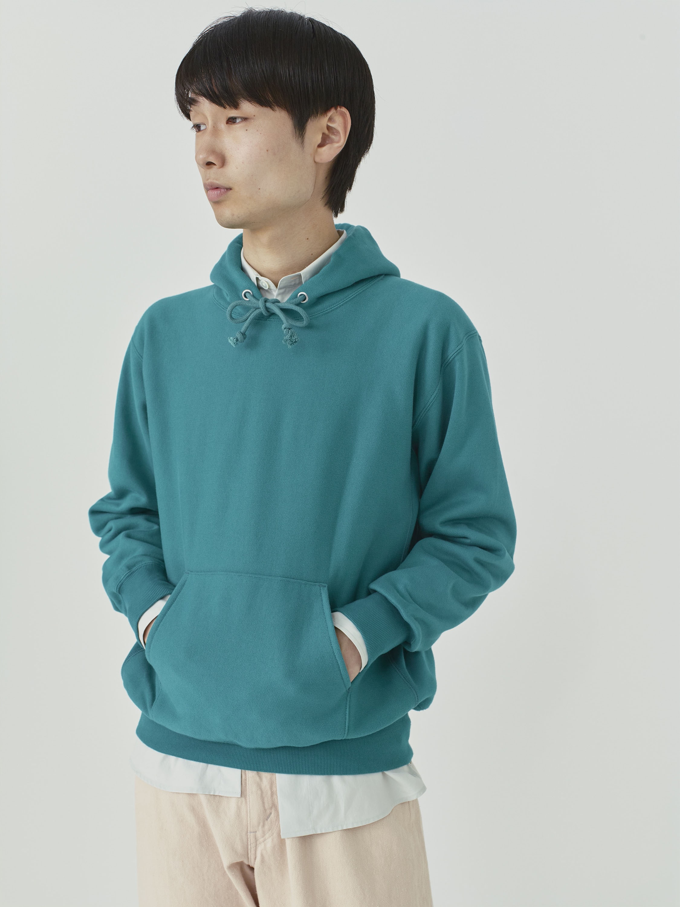 HIGH COUNT HEAVY SWEAT P/O PARKA 詳細画像 TEAL GREEN 1