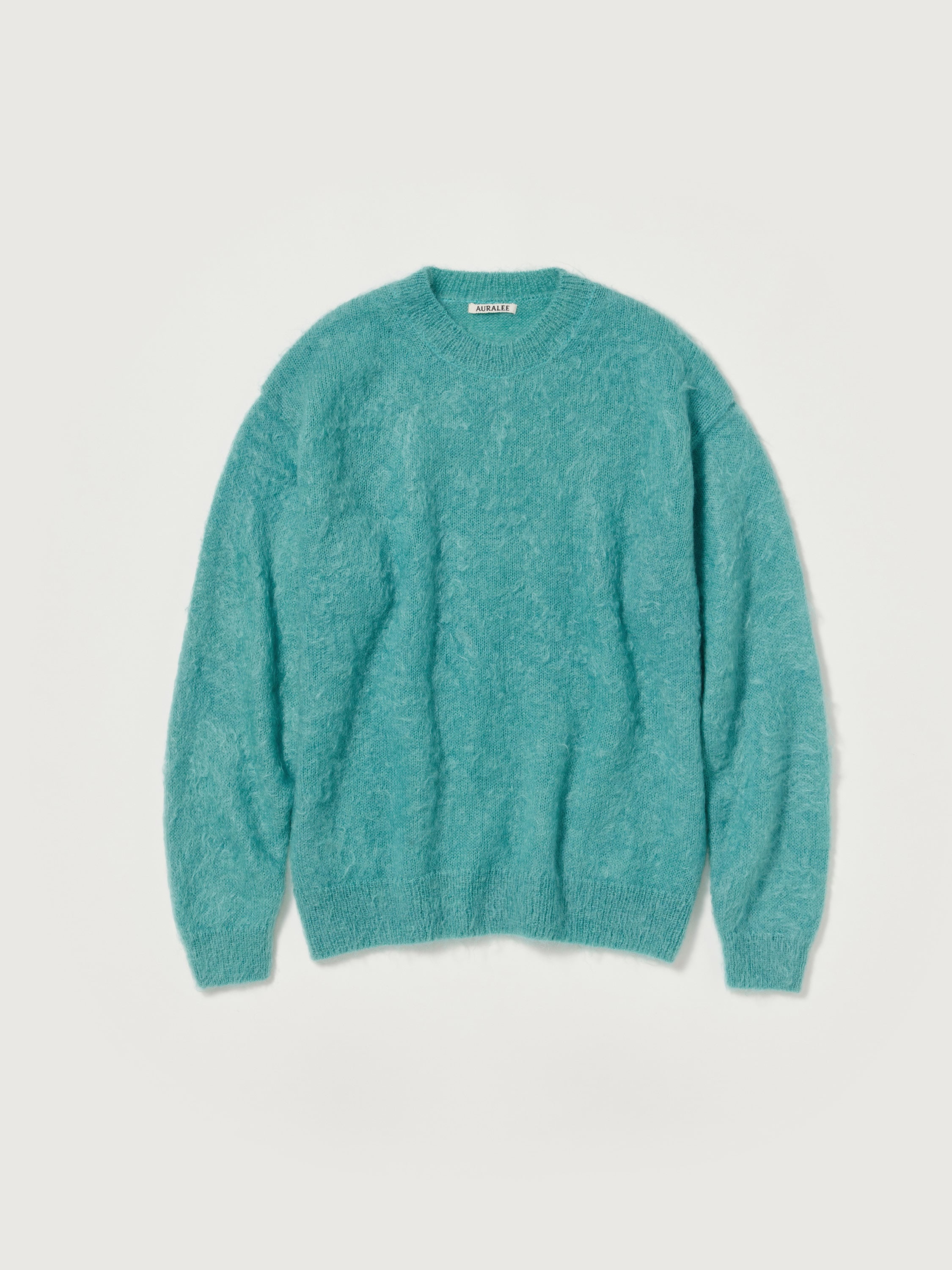 BRUSHED SUPER KID MOHAIR KNIT P/O 詳細画像 BLUE 6