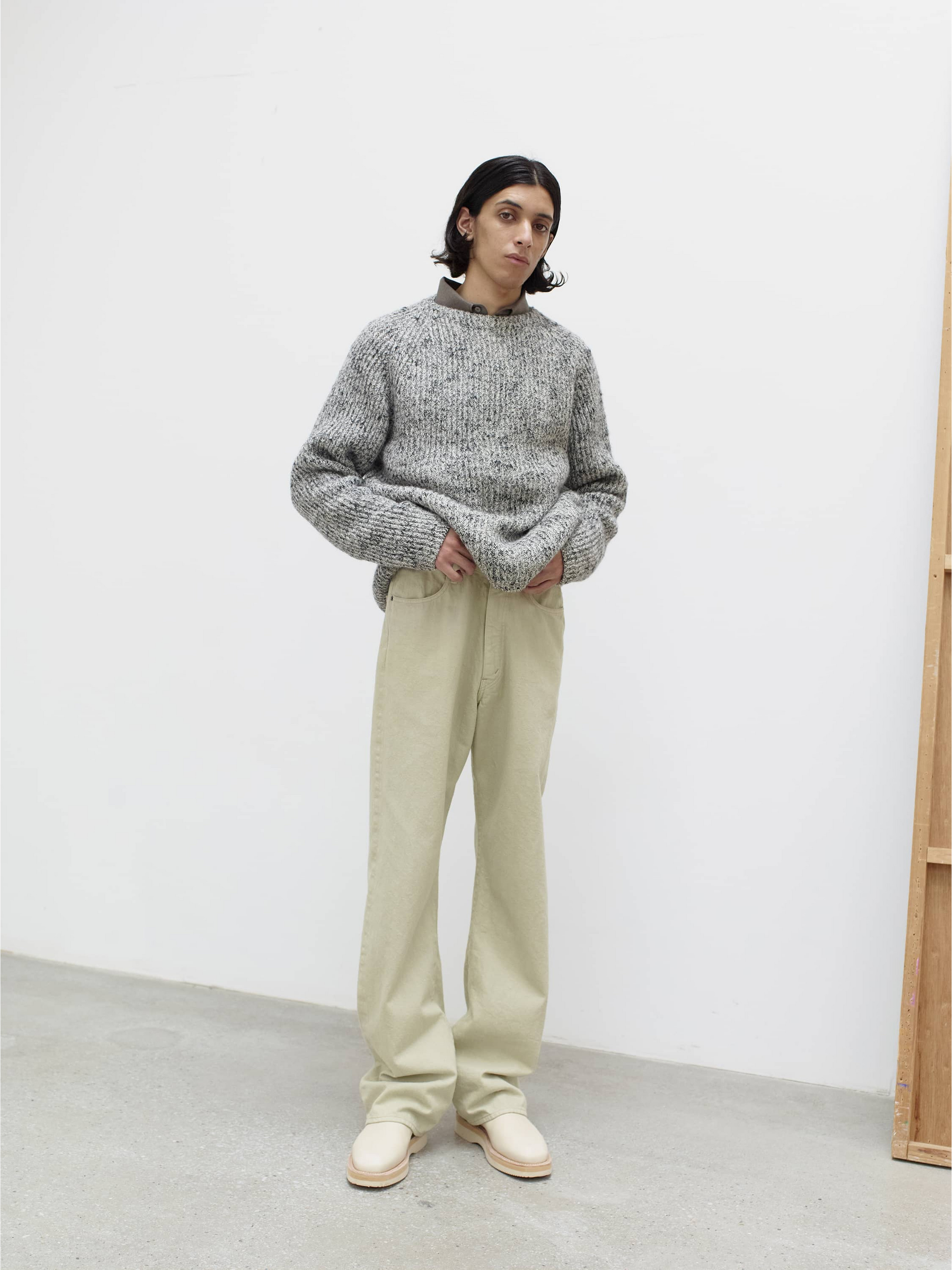 サイズ 3 AURALEE BOTANICAL DYED DENIM PANTS | eclipseseal.com