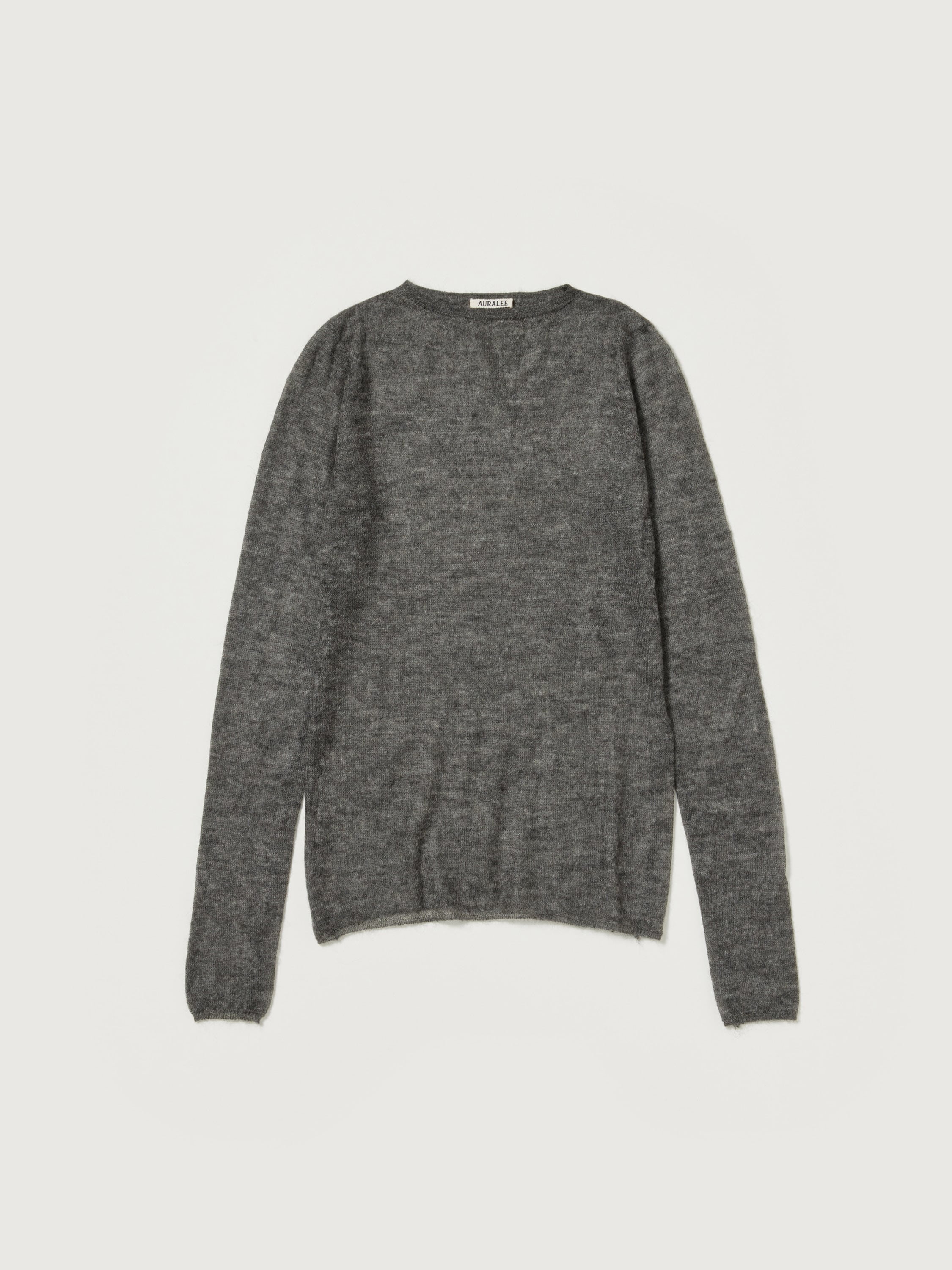 KID MOHAIR SHEER KNIT BOAT NECK P/O 詳細画像 TOP CHARCOAL 5