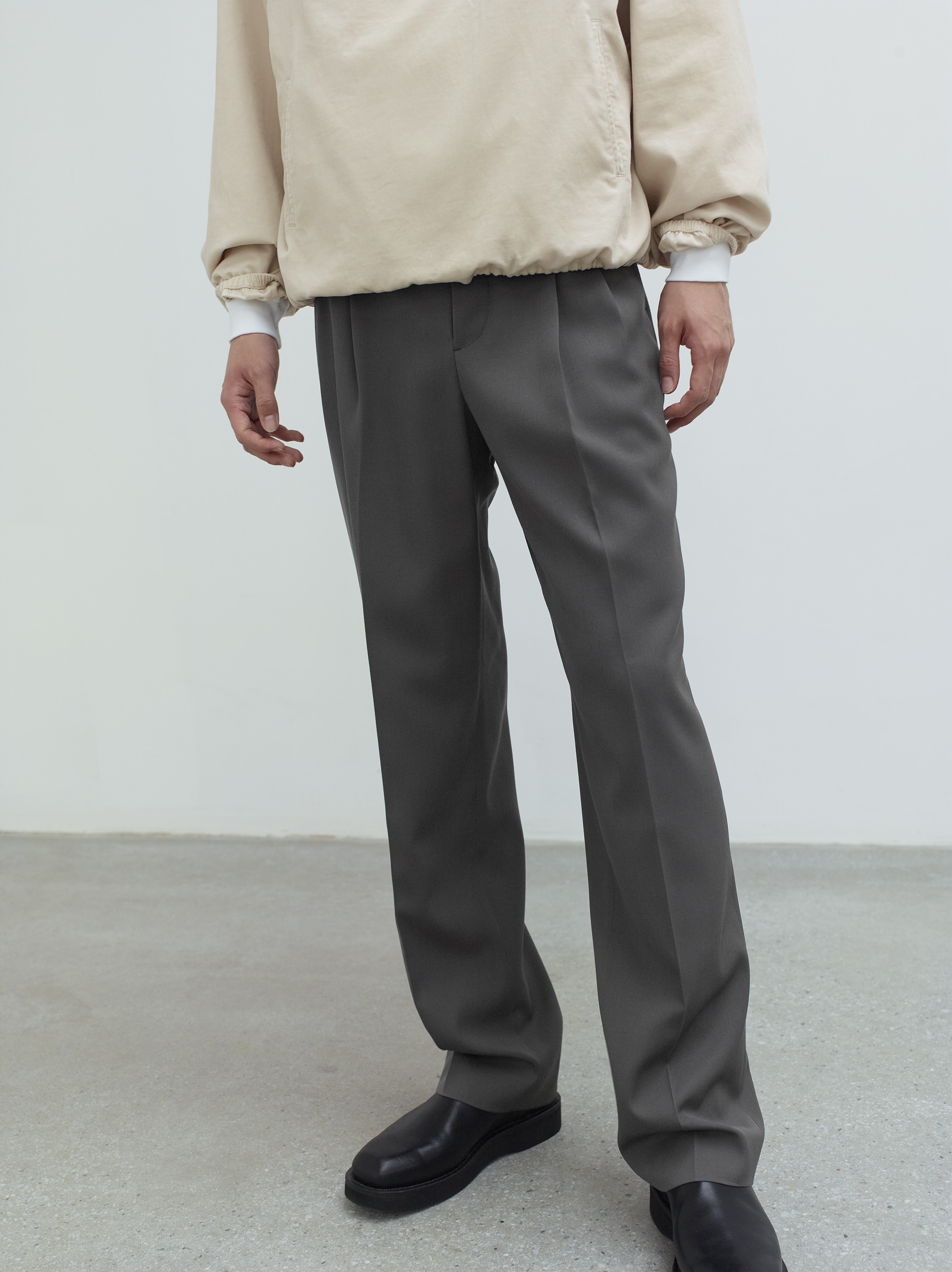 AURALEE 20AW WOOL MAX GABARDINE SLACKS | angeloawards.com