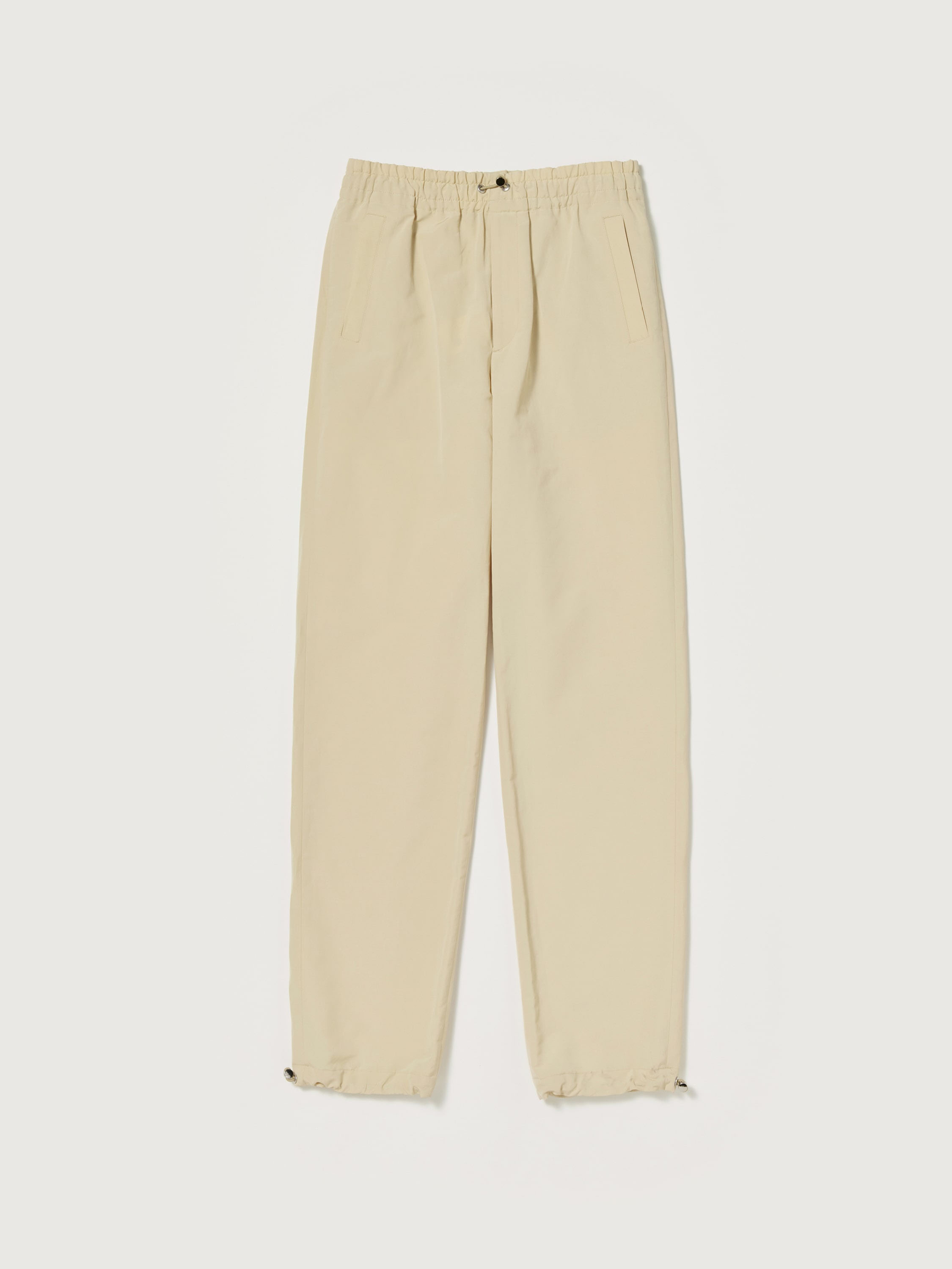 WASHI POLYESTER HIGH DENSITY CLOTH EASY PANTS 詳細画像 IVORY BEIGE 1