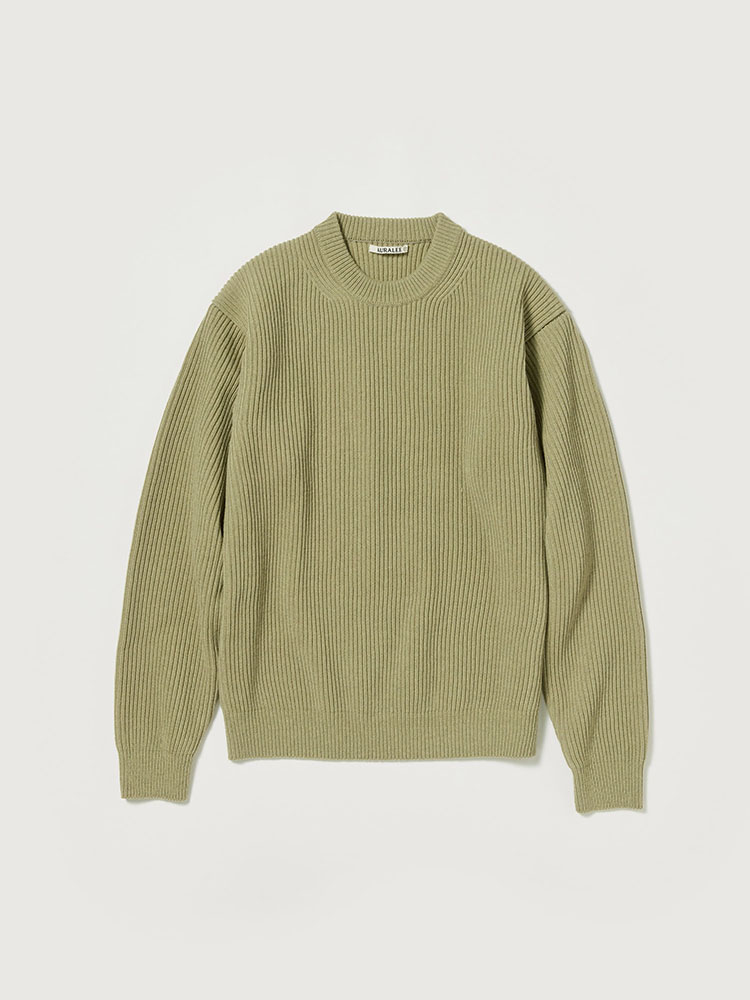 AURALEE SUPER FINE WOOL RIB KNIT ブラック 3 - www.onkajans.com