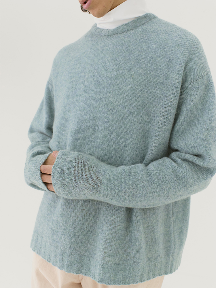 AURLEE PURE SHETLAND WOOL KNIT P/O ニット-