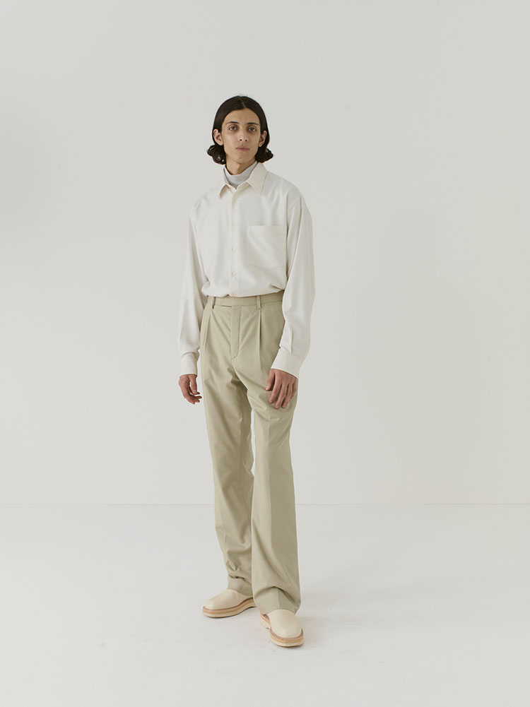 SUPER FINE TROPICAL WOOL PADDED SLACKS