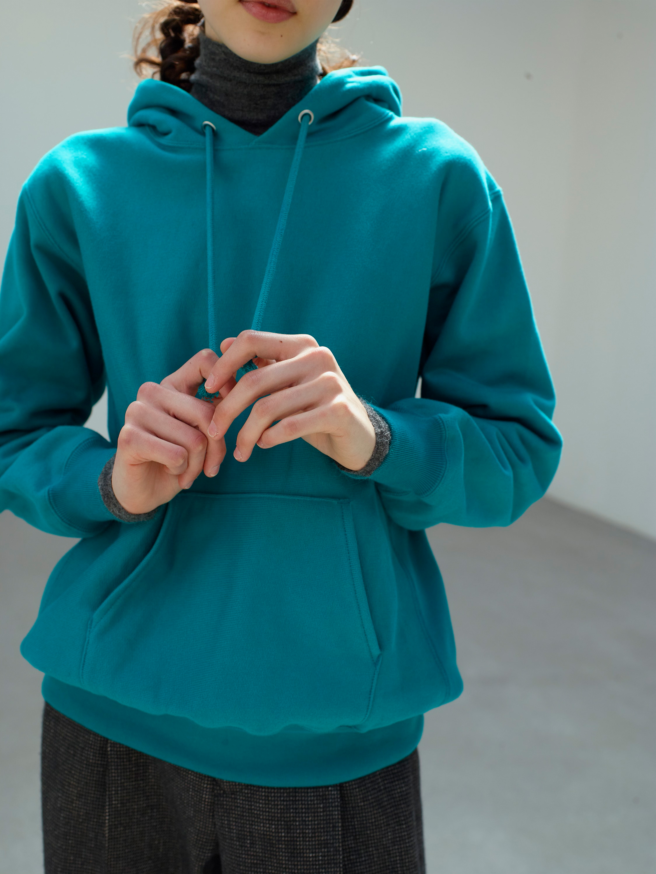 HIGH COUNT HEAVY SWEAT P/O PARKA 詳細画像 TEAL GREEN 2
