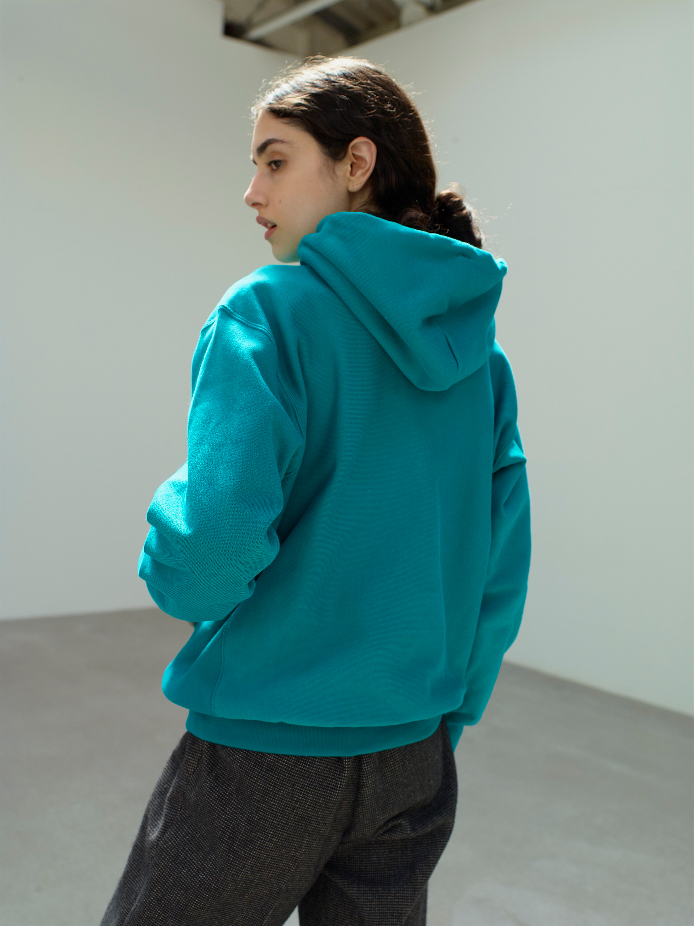 HIGH COUNT HEAVY SWEAT P/O PARKA 詳細画像 TEAL GREEN 3