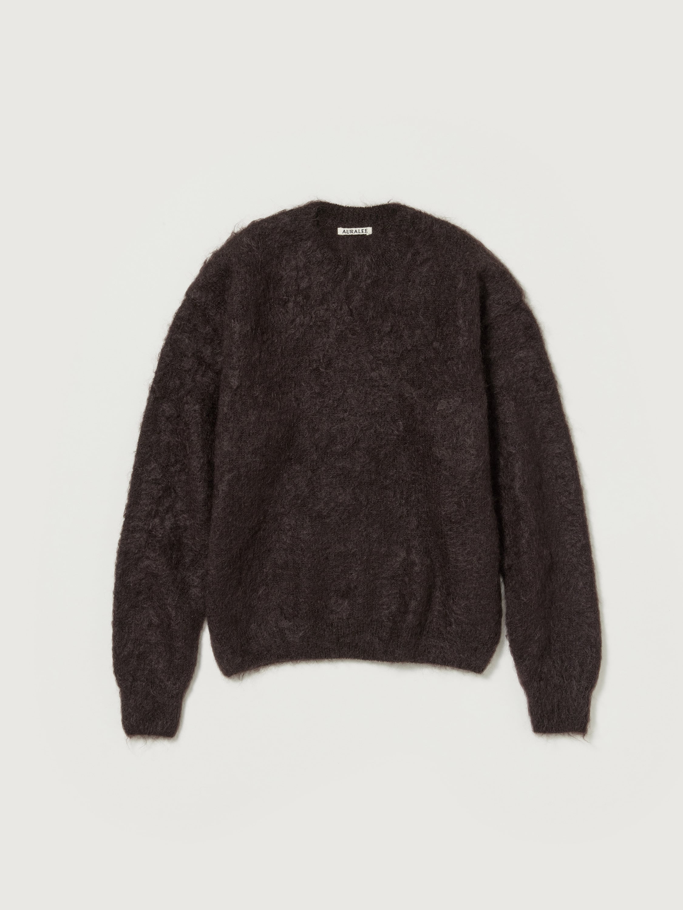 BRUSHED SUPER KID MOHAIR KNIT P/O 詳細画像 DARK BROWN 4