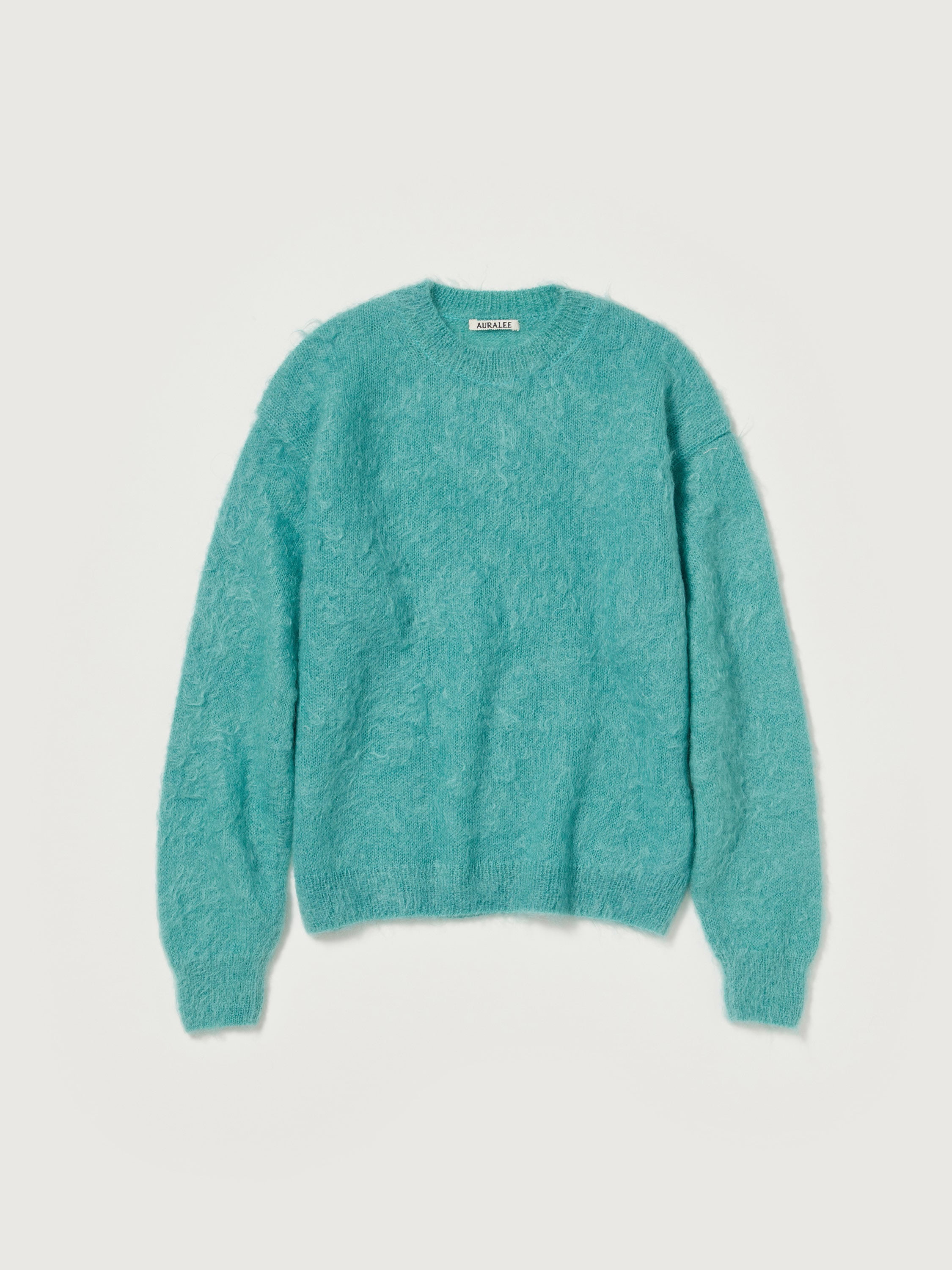 BRUSHED SUPER KID MOHAIR KNIT P/O 詳細画像 BLUE 1