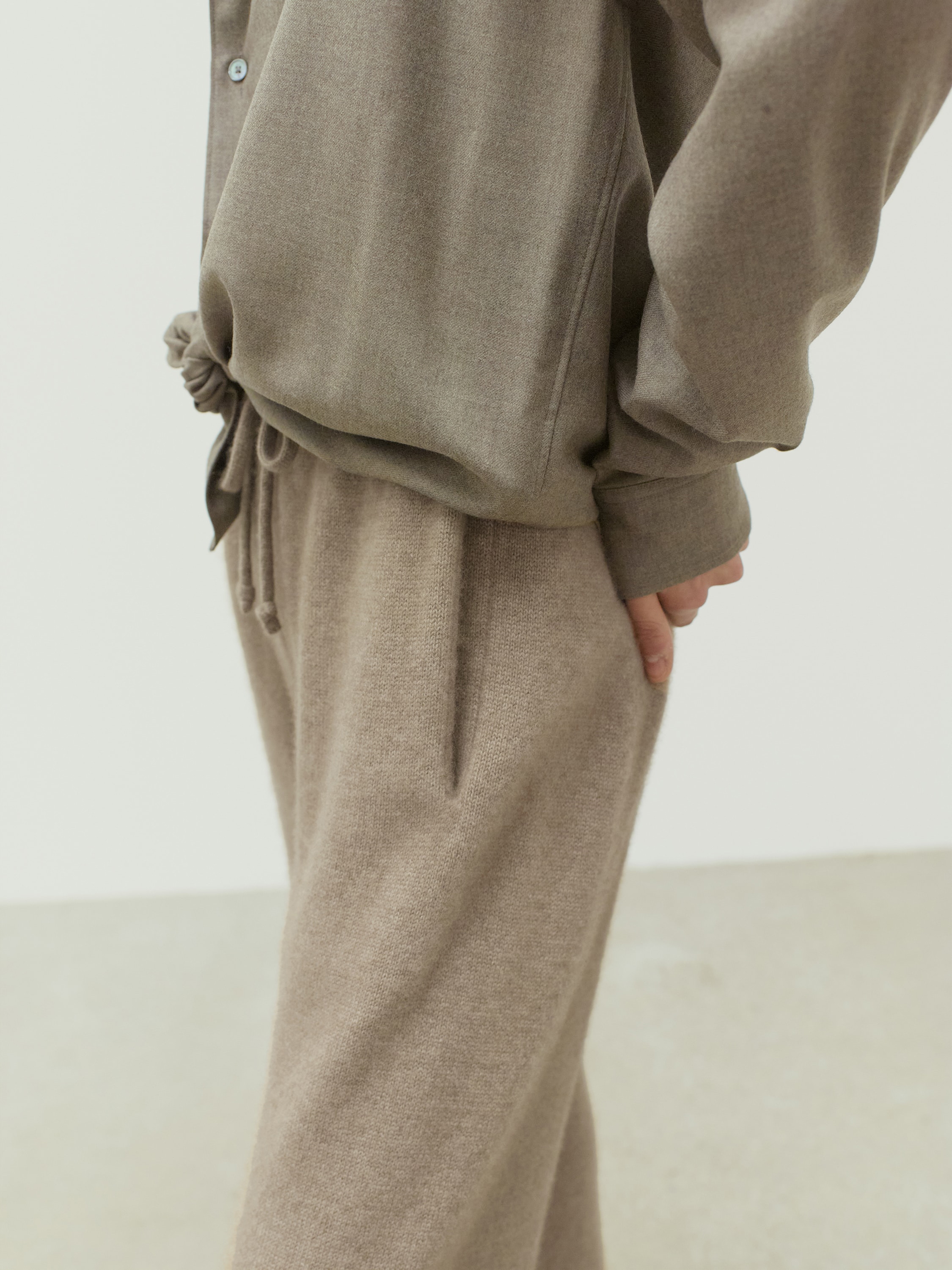 BABY CASHMERE KNIT PANTS 詳細画像 NATURAL BROWN 3