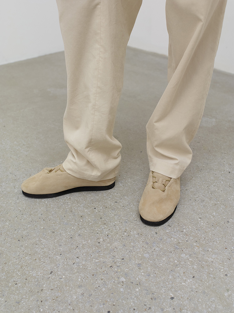 LAMB SUEDE CORD SHOES MADE BY FOOT THE COACHER