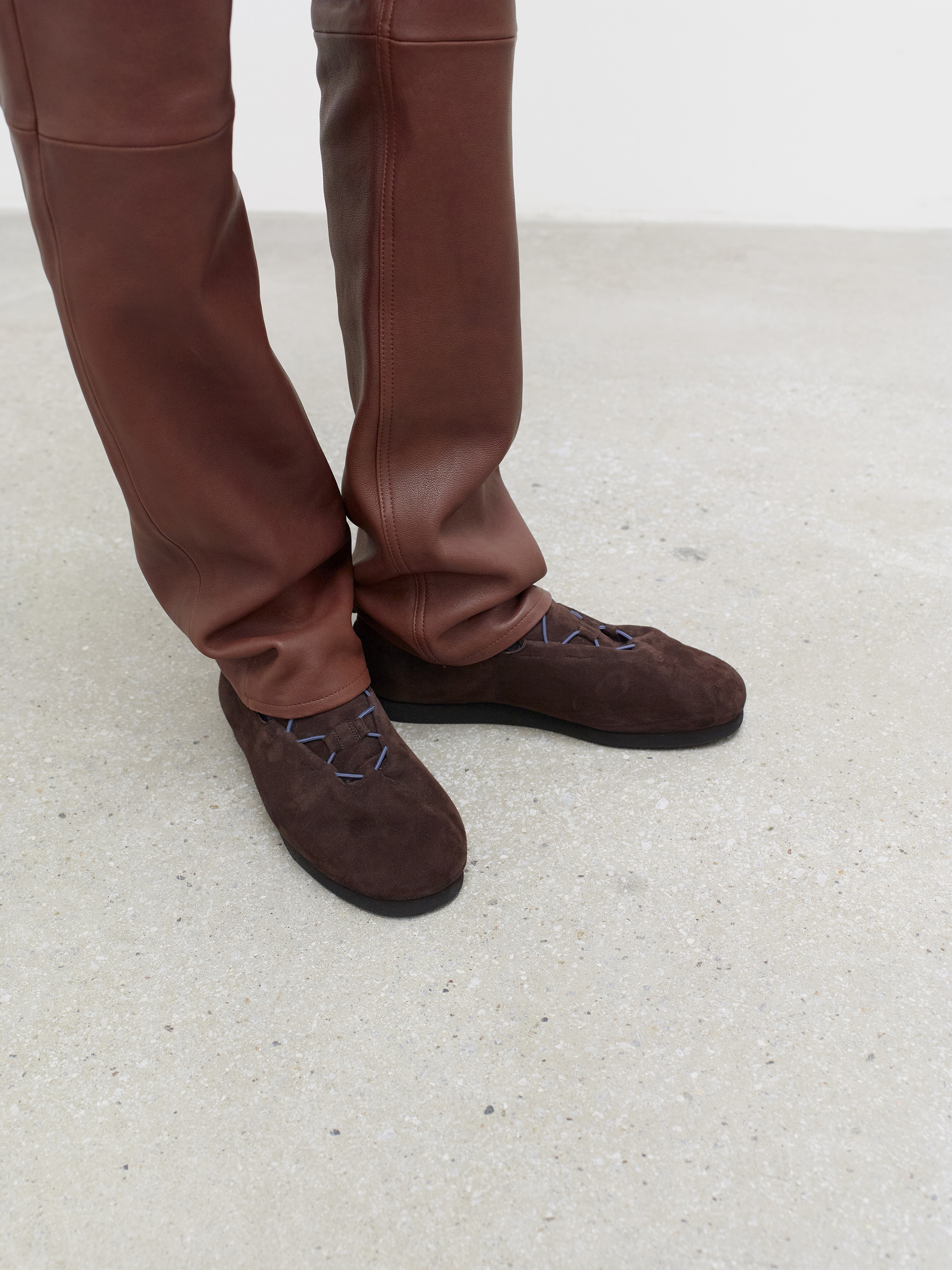 LAMB SUEDE CORD SHOES MADE BY FOOT THE COACHER 詳細画像 DARK BROWN 1