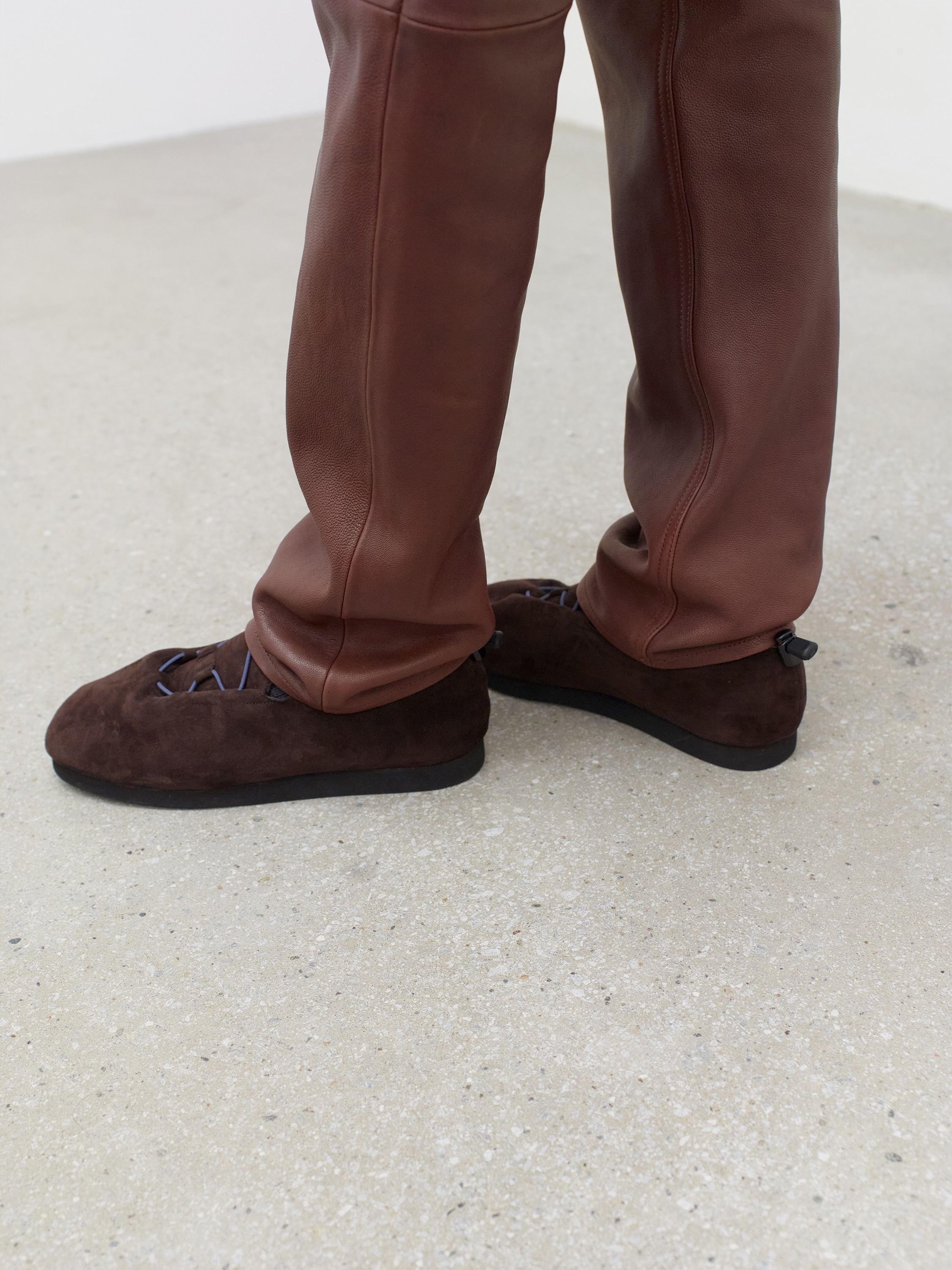 LAMB SUEDE CORD SHOES MADE BY FOOT THE COACHER 詳細画像 DARK BROWN 2