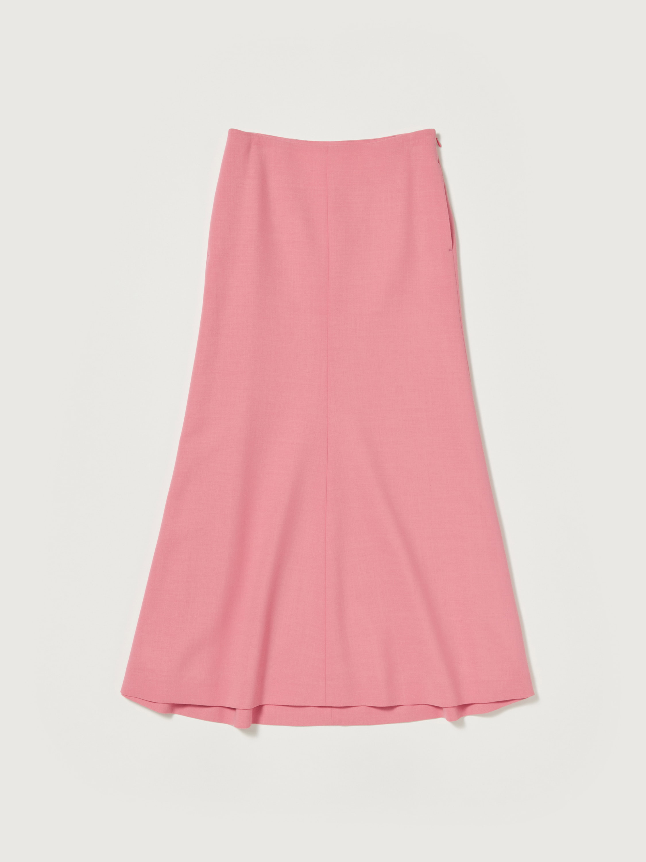 TENSE WOOL DOUBLE CLOTH FLARE SKIRT 詳細画像 PINK 1