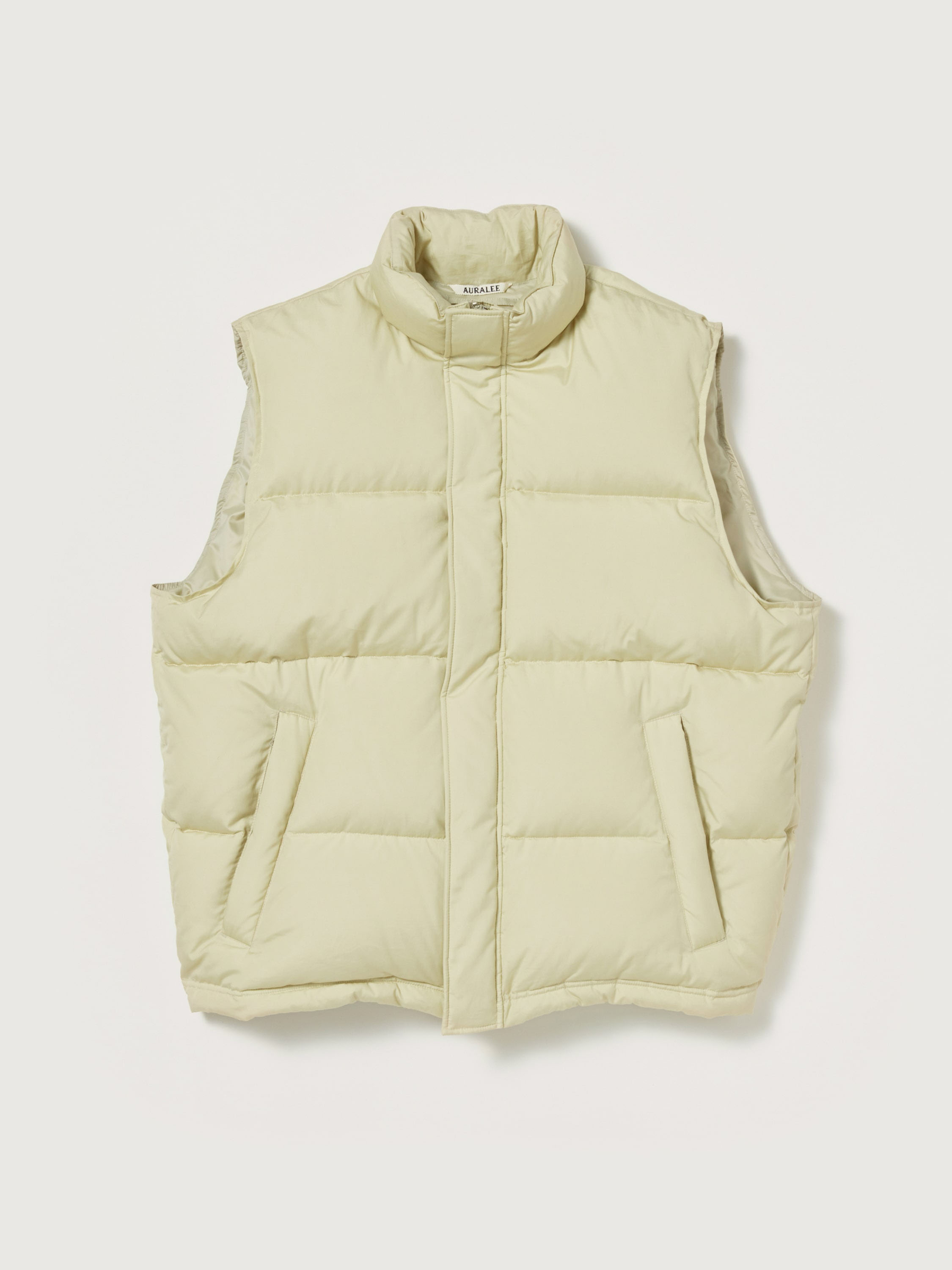 SUVIN HIGH COUNT CLOTH DOWN VEST 詳細画像 PALE IVORY 1