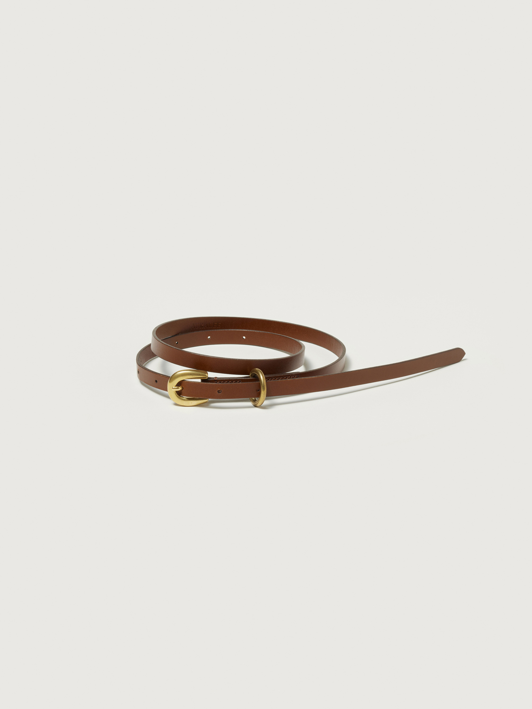 LEATHER NARROW BELT 詳細画像 BROWN 1