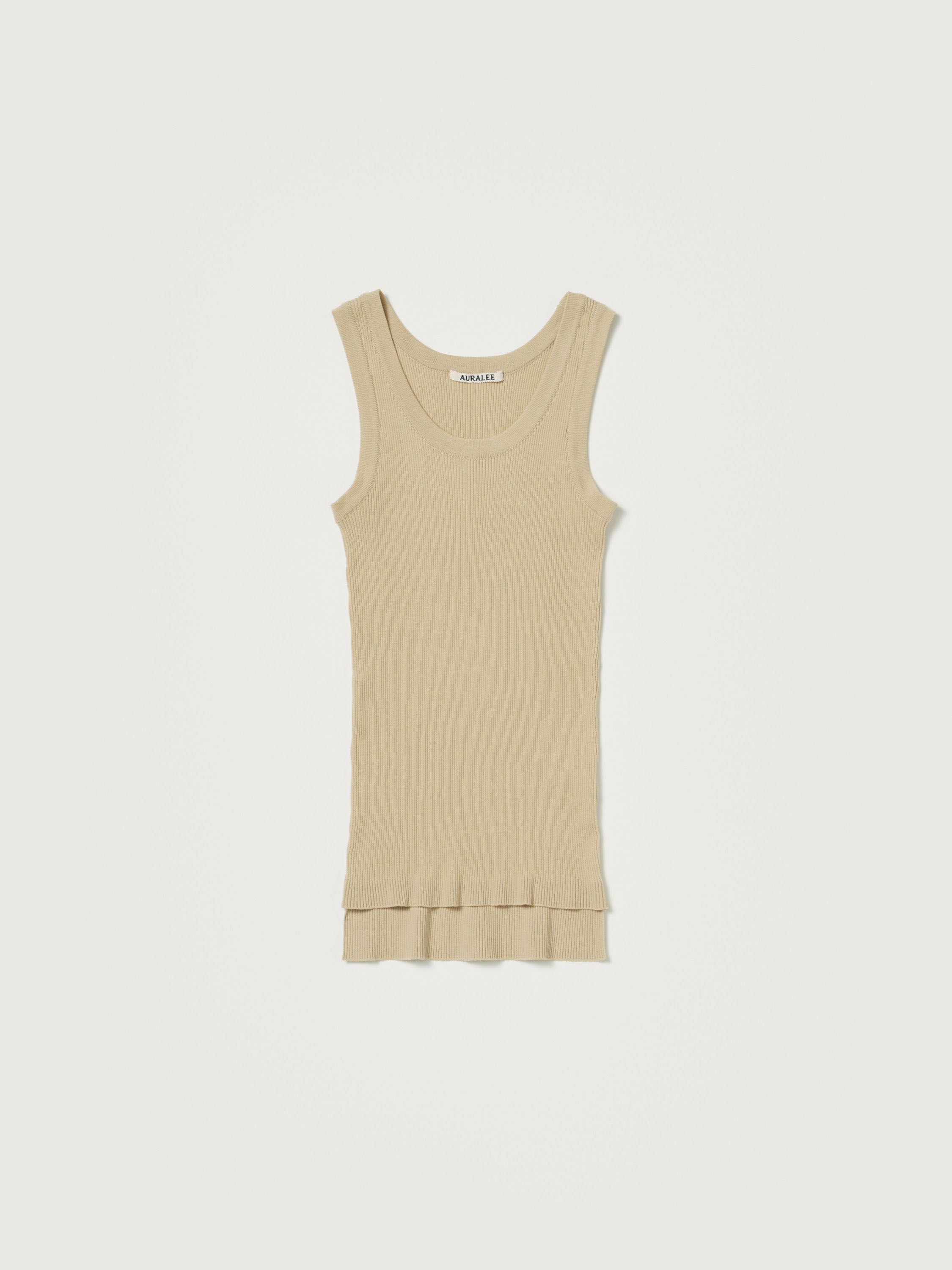 *GIZA HIGH GAUGE RIB KNIT TANK 詳細画像 LIGHT BEIGE 1