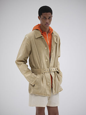 FINX NATURAL GABARDINE PRODUCT DYED BLOUSON