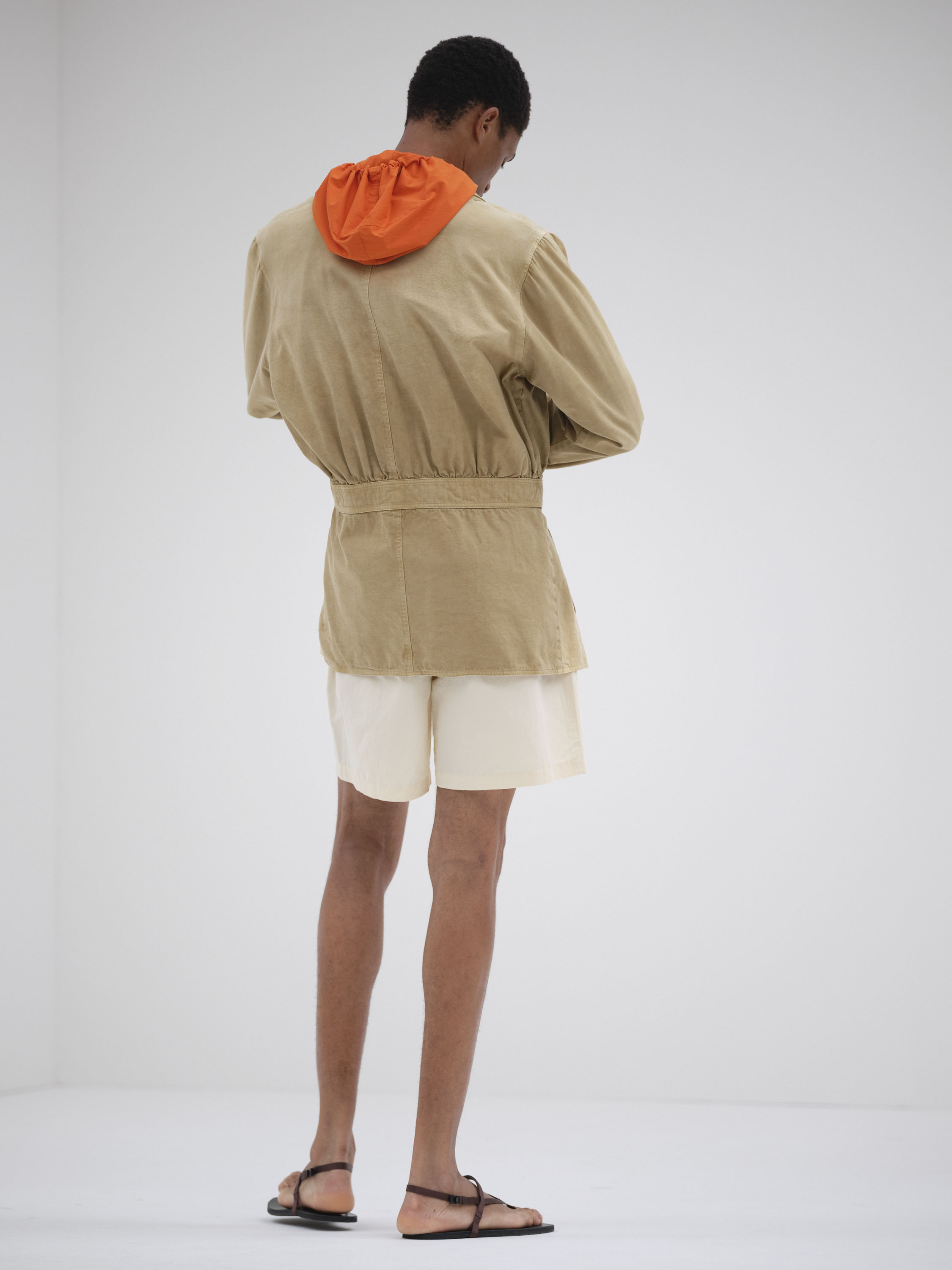 FINX NATURAL GABARDINE PRODUCT DYED BLOUSON 詳細画像 FADE BEIGE 4