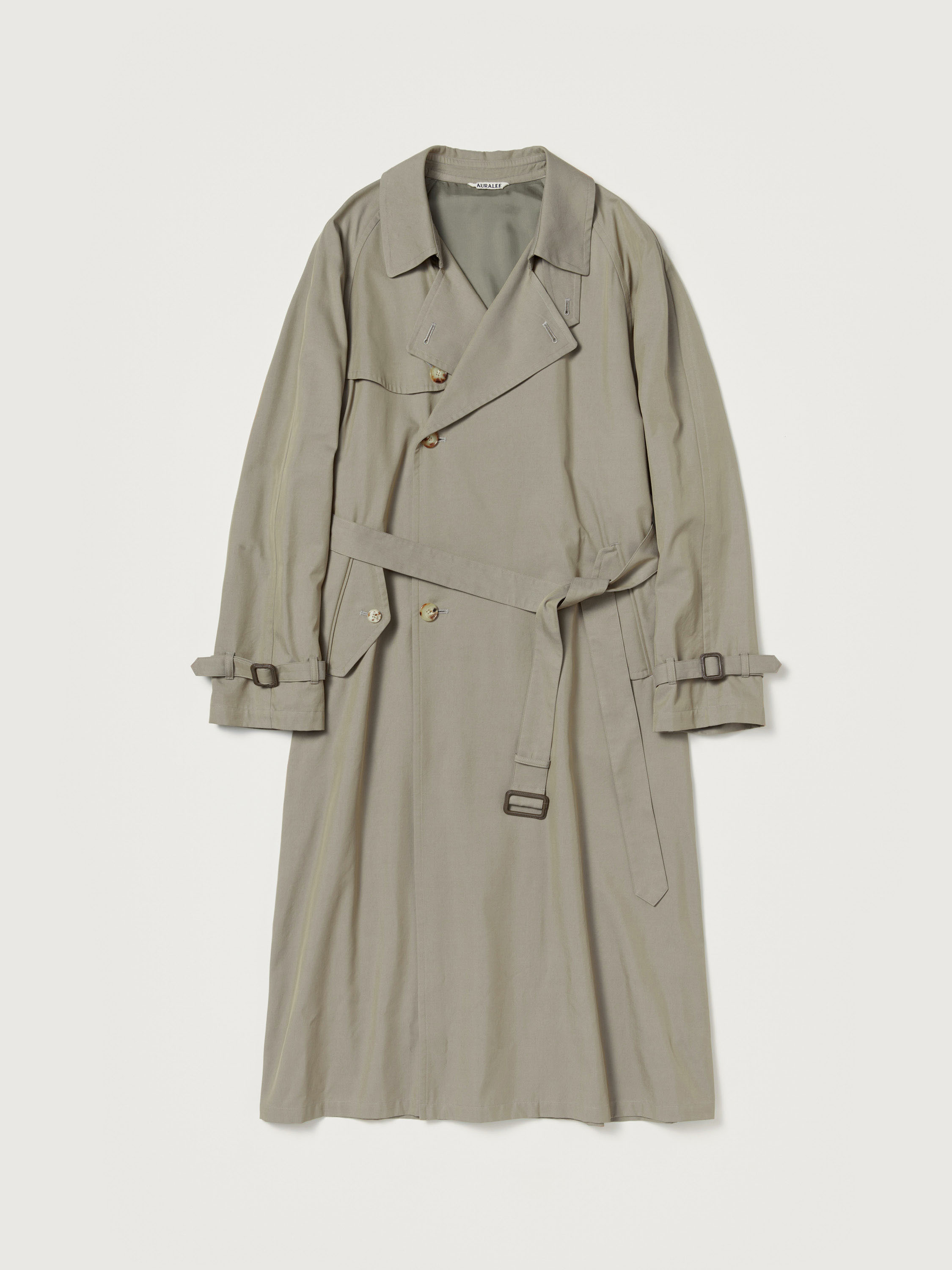 WASHED FINX SILK CHAMBRAY TRENCH COAT 詳細画像 GRAY CHAMBRAY 5