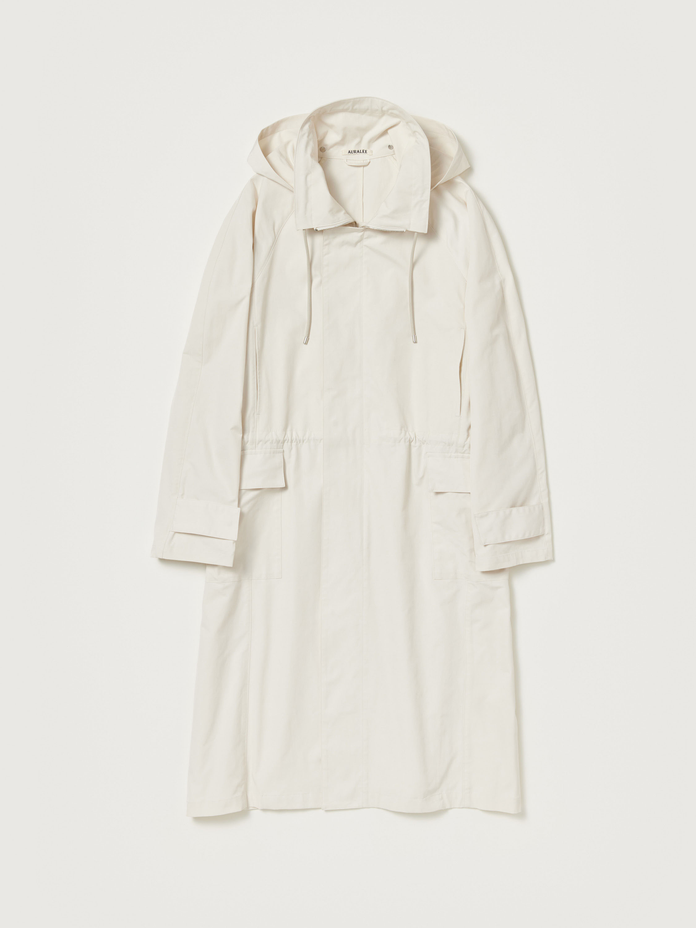 HIGH DENSITY COTTON POLYESTER CLOTH HOODED COAT 詳細画像 IVORY 6