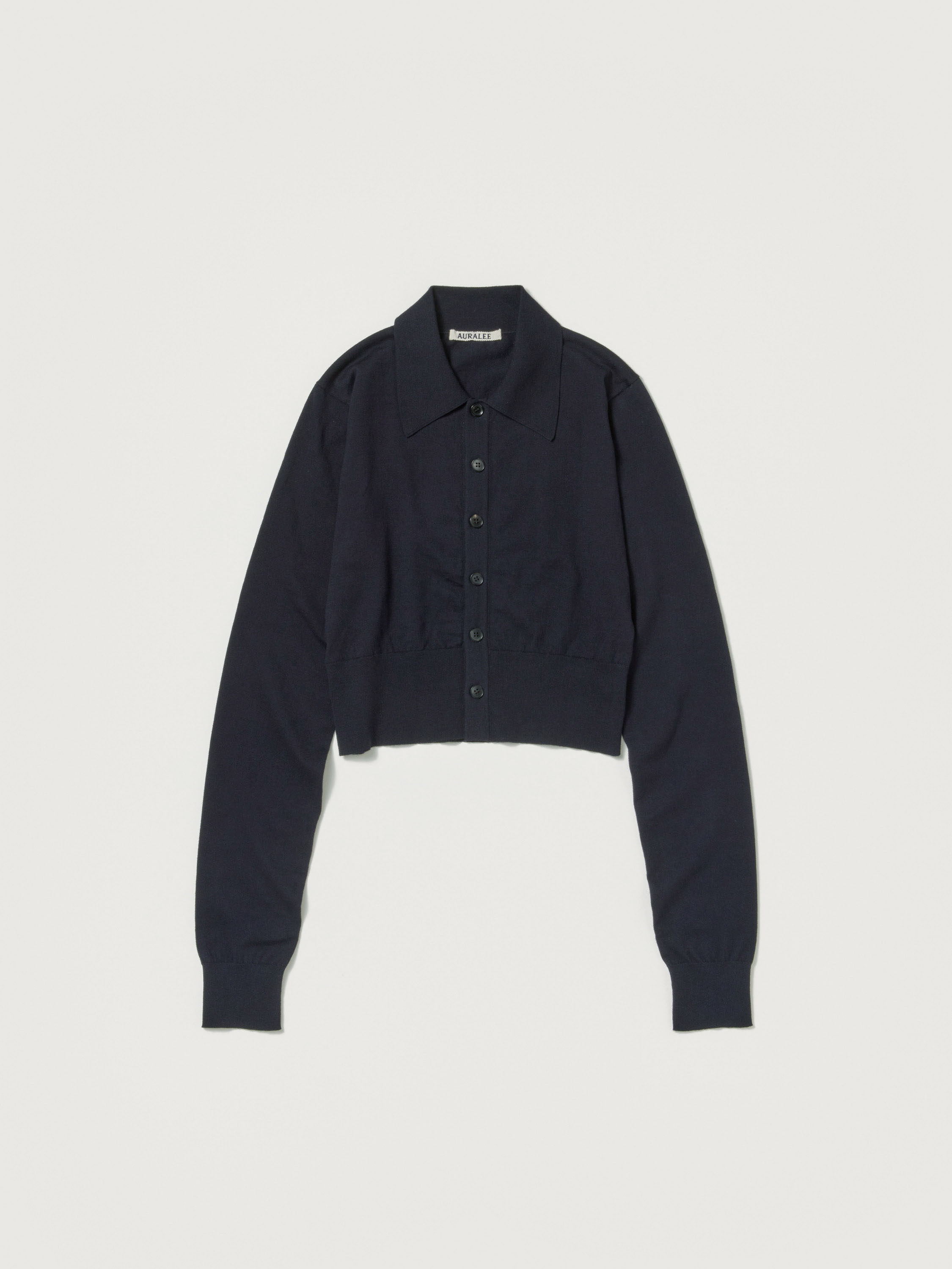 SUPER HIGH GAUGE COTTON KNIT SHORT CARDIGAN 詳細画像 DARK NAVY 4