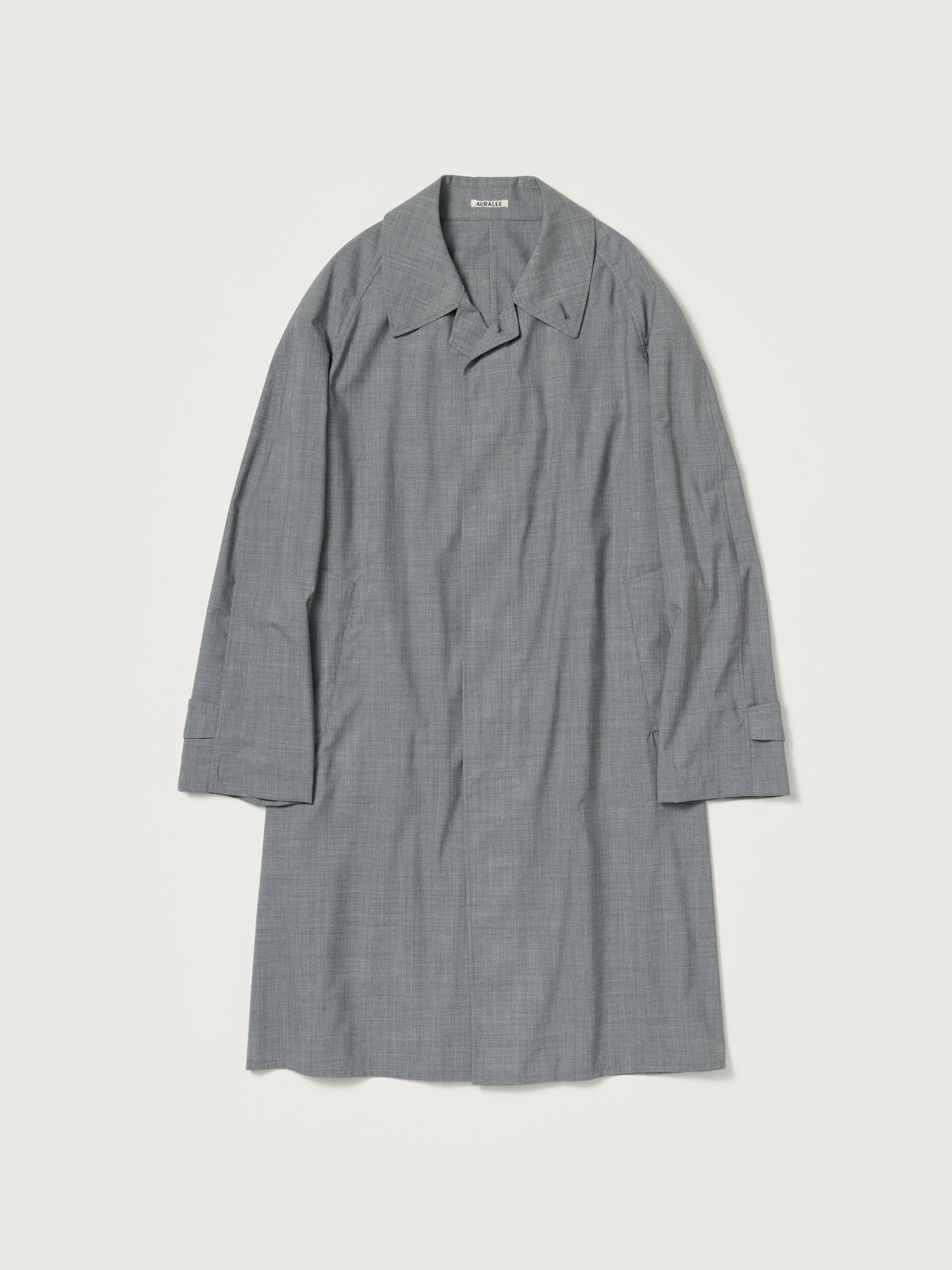 SUPER FINE TROPICAL WOOL SOUTIEN COLLAR COAT 詳細画像 TOP GRAY 1