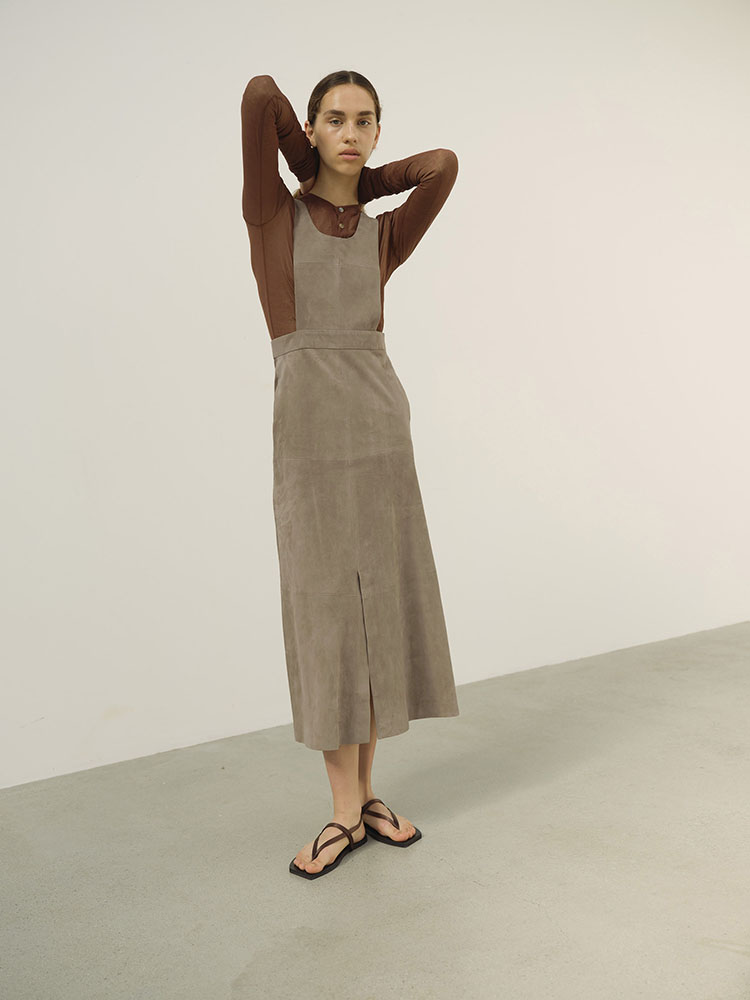 GOAT SUEDE DRESS