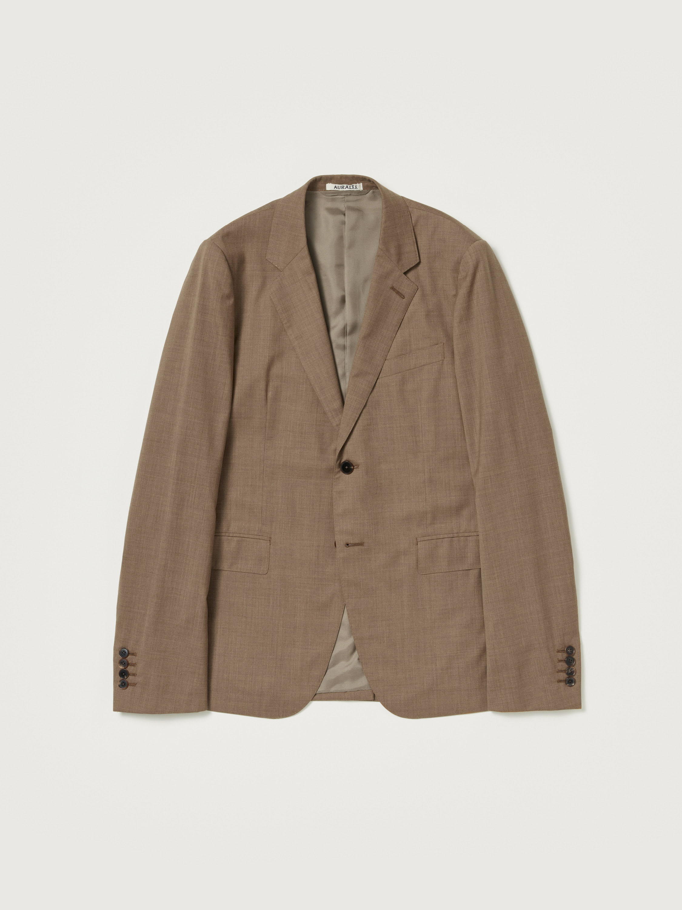 SUPER FINE TROPICAL WOOL JACKET 詳細画像 TOP BROWN 1