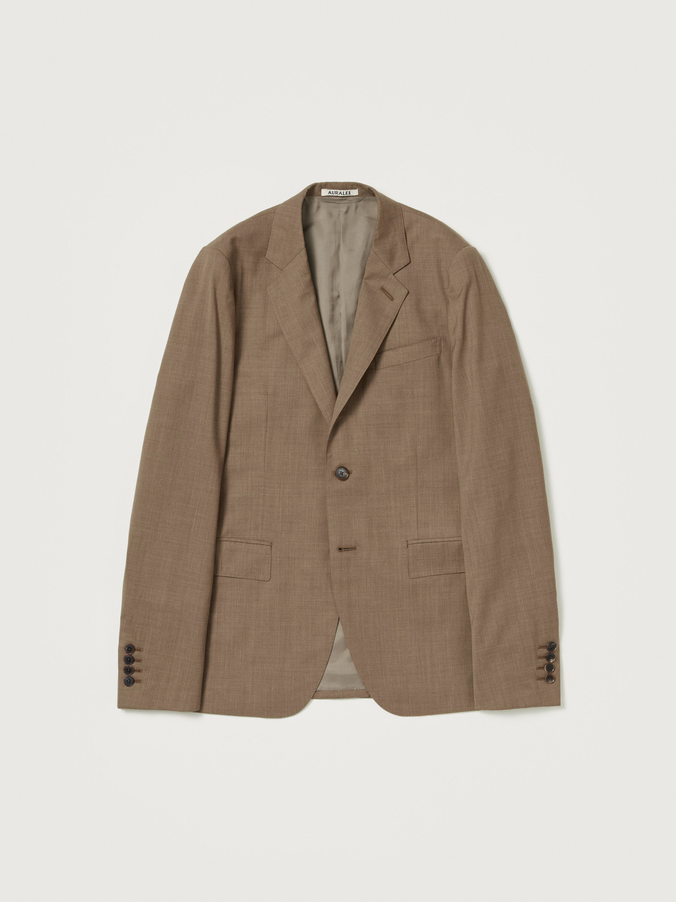 SUPER FINE TROPICAL WOOL JACKET 詳細画像 TOP BROWN 1