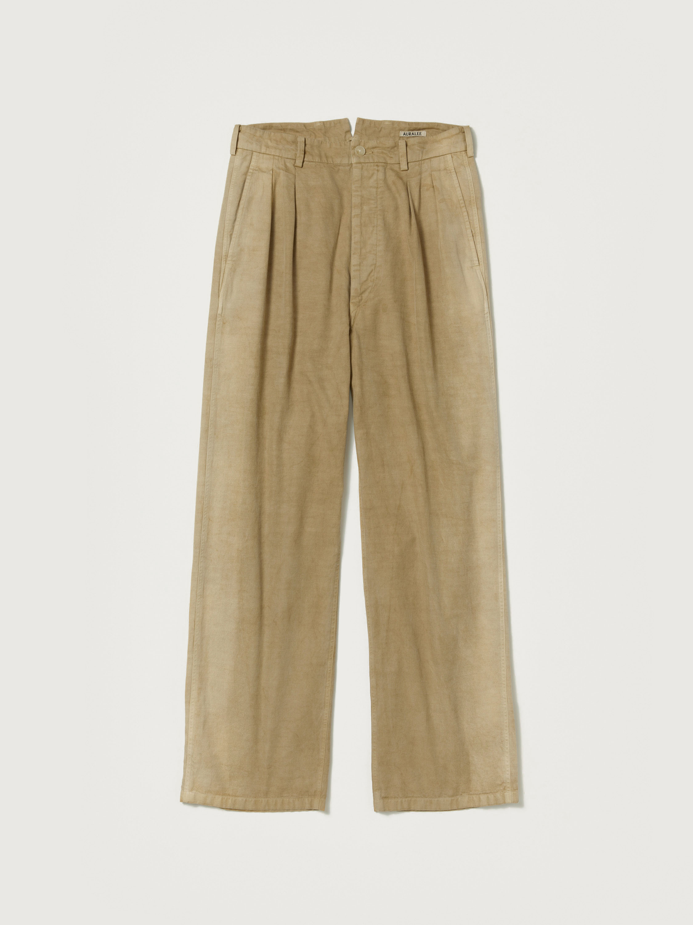 FINX NATURAL GABARDINE PRODUCT DYED PANTS 詳細画像 FADE BEIGE 4