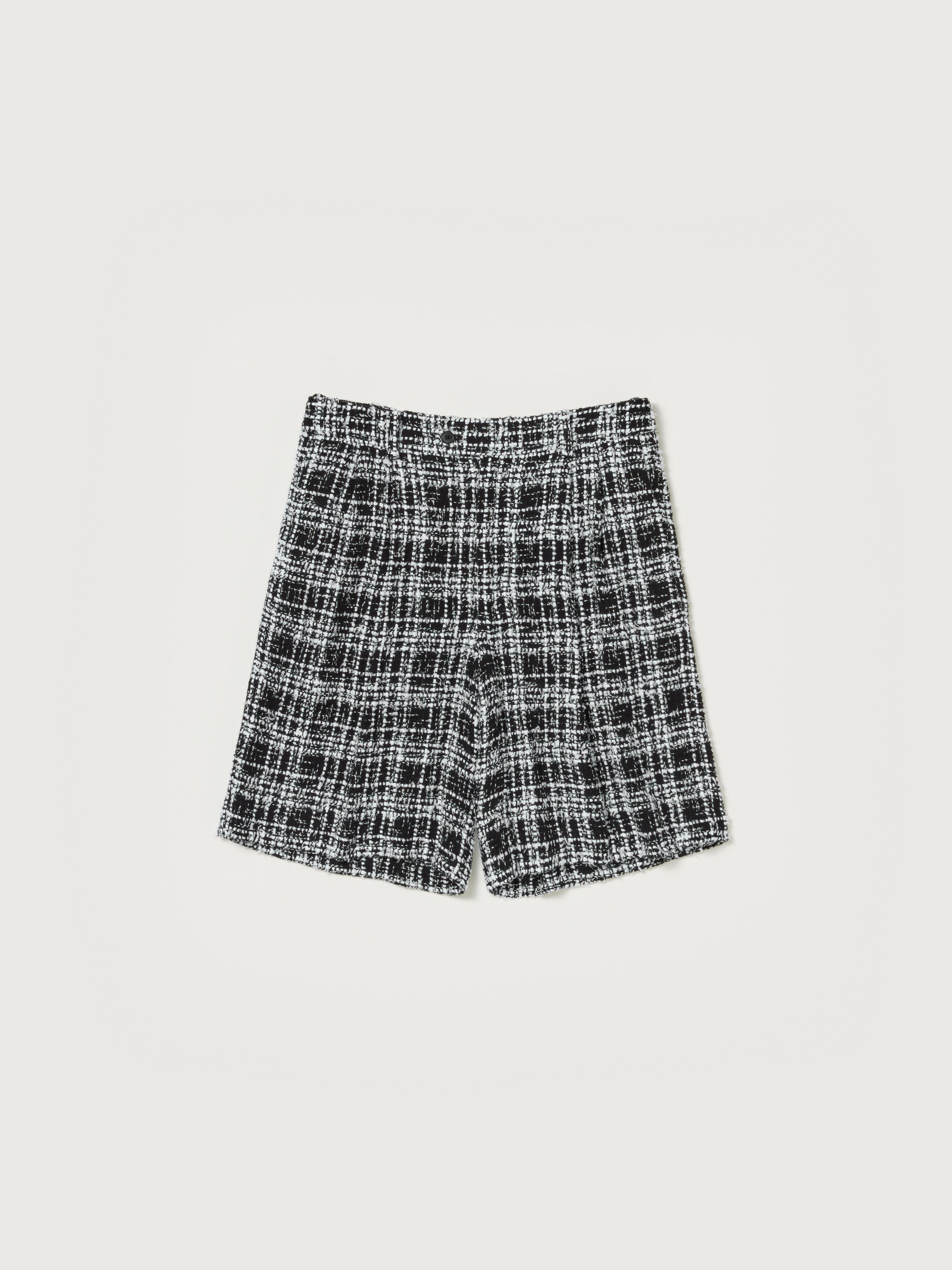 HOMESPUN SUMMER TWEED SHORTS 詳細画像 WHITE×BLACK 4