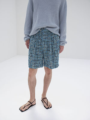 HOMESPUN SUMMER TWEED SHORTS