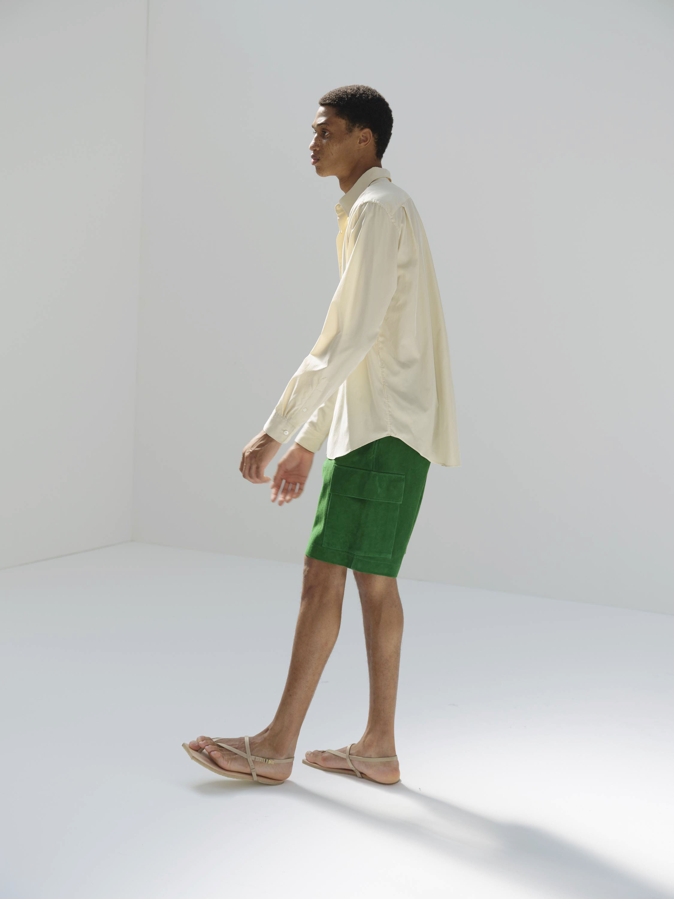 GOAT SUEDE SHORTS 詳細画像 GREEN 3