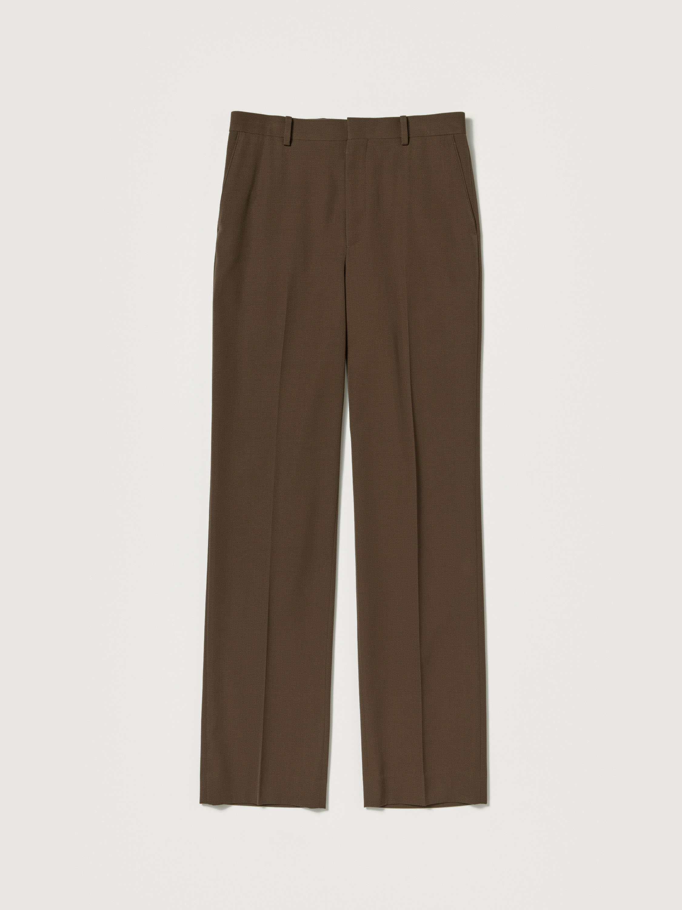 LIGHT WOOL MAX GABARDINE SLACKS 詳細画像 DARK BROWN 5