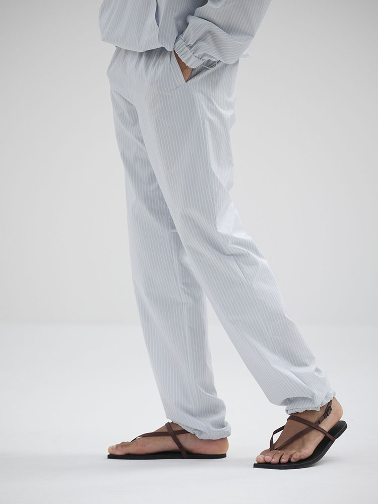 Nylon Chambray pants AURALEE × TDS-