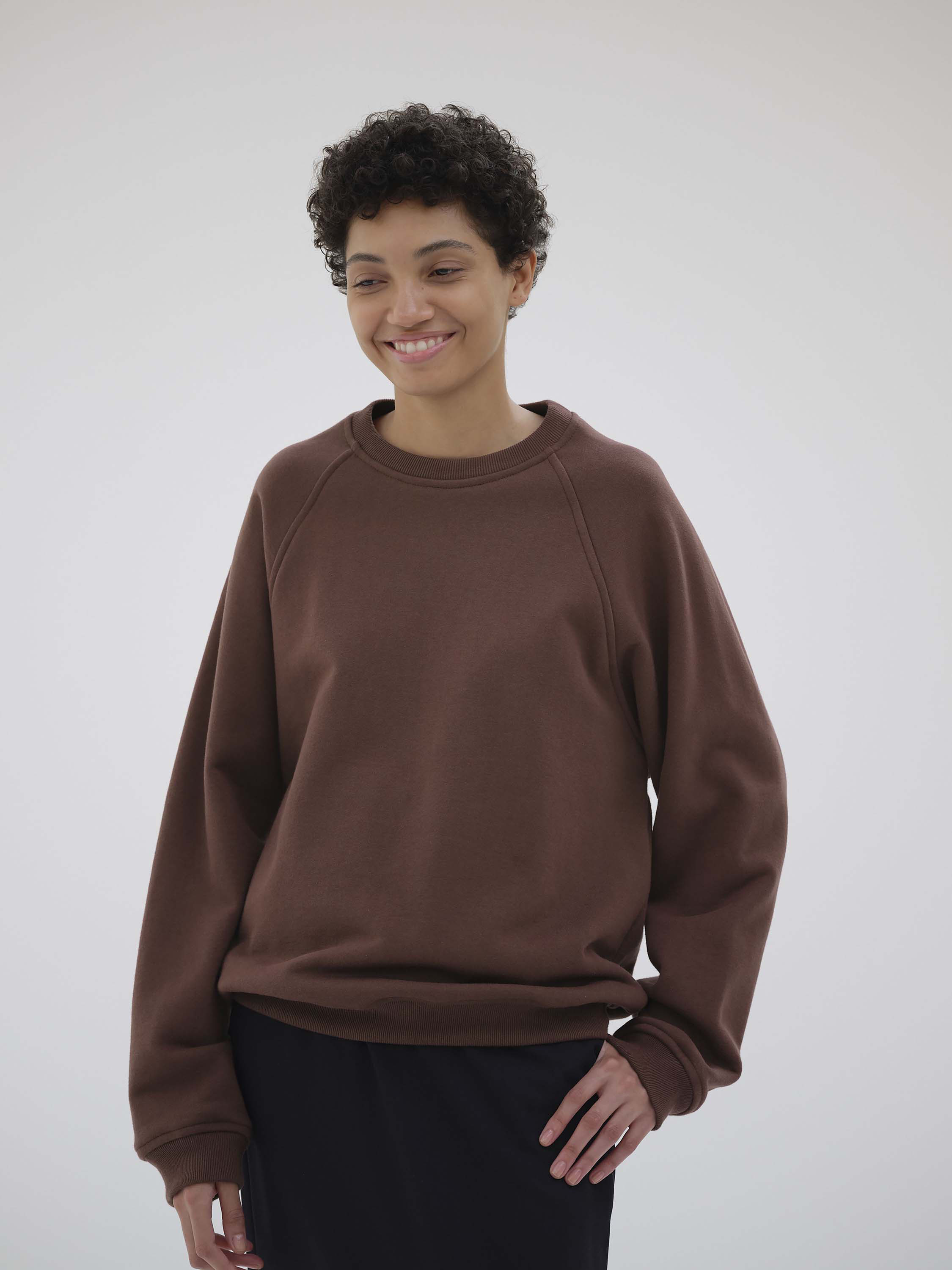 AURALEE | SMOOTH SOFT SWEAT P/O WOMEN袖丈長袖