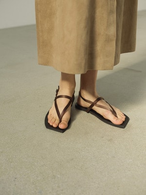 BELTED LEATHER SANDALS MADE BY FOOT THE COACHER