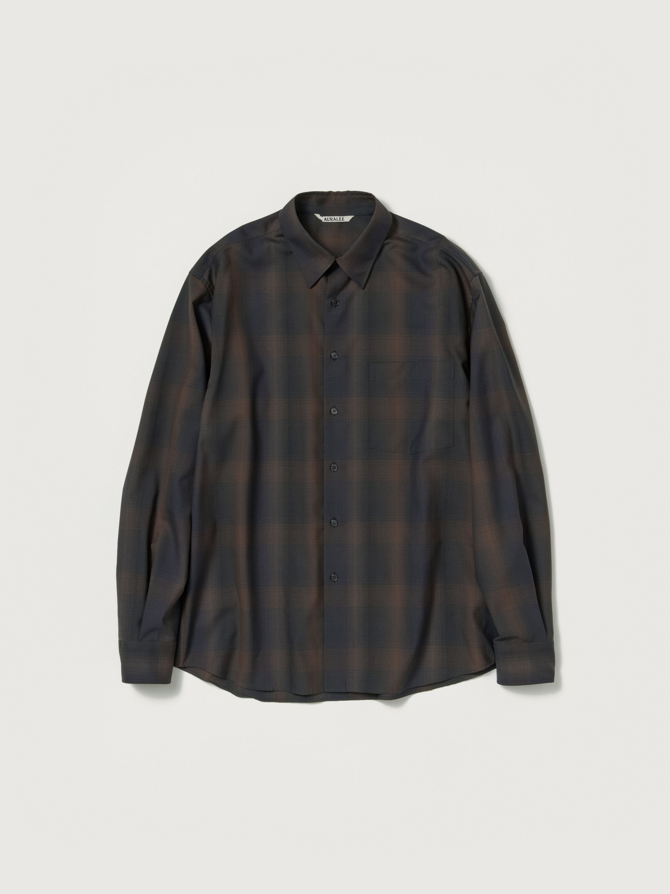 SUPER LIGHT WOOL CHECK SHIRT - AURALEE Official Website