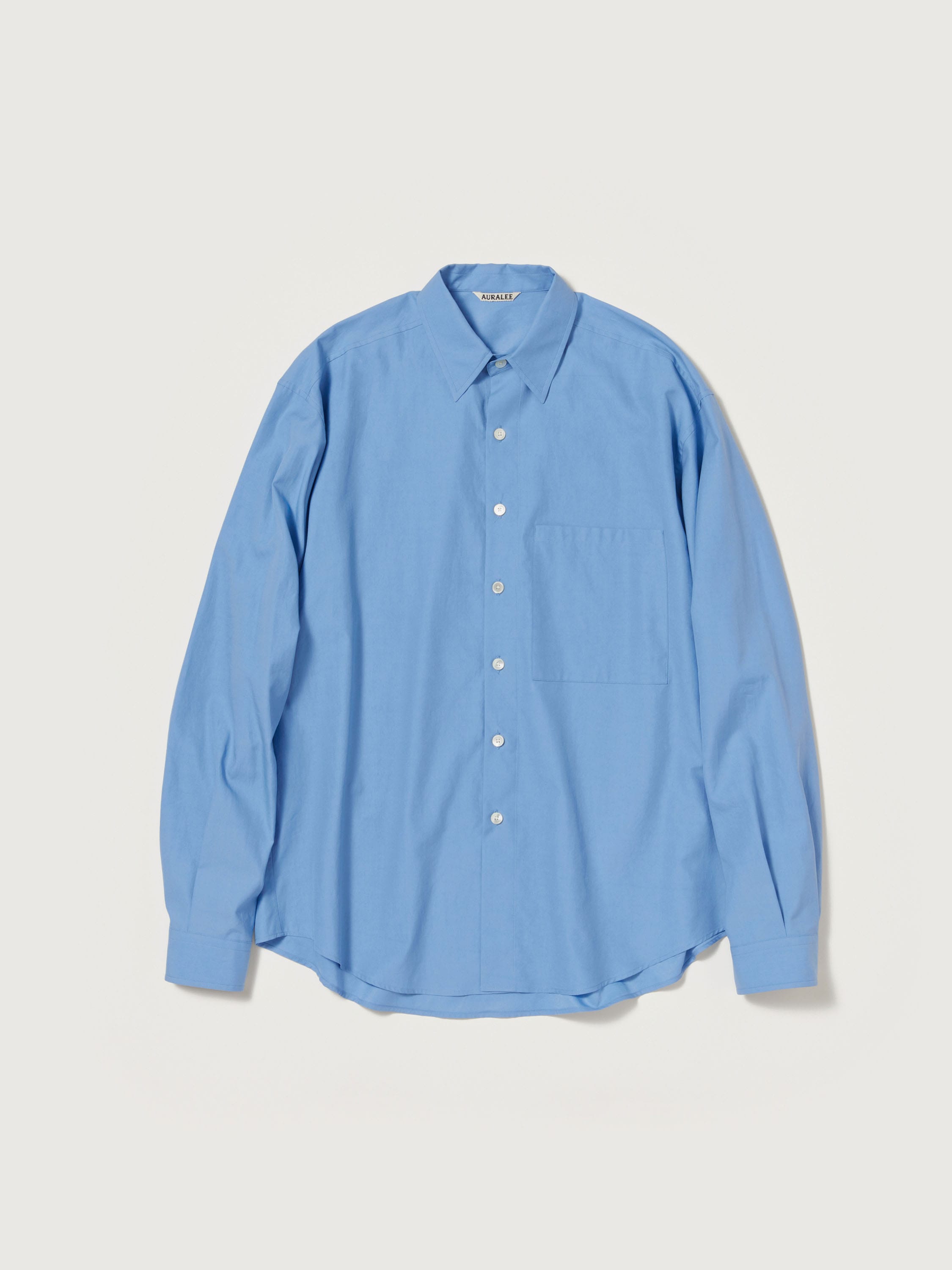 WASHED FINX TWILL BIG SHIRT - AURALEE Official Website