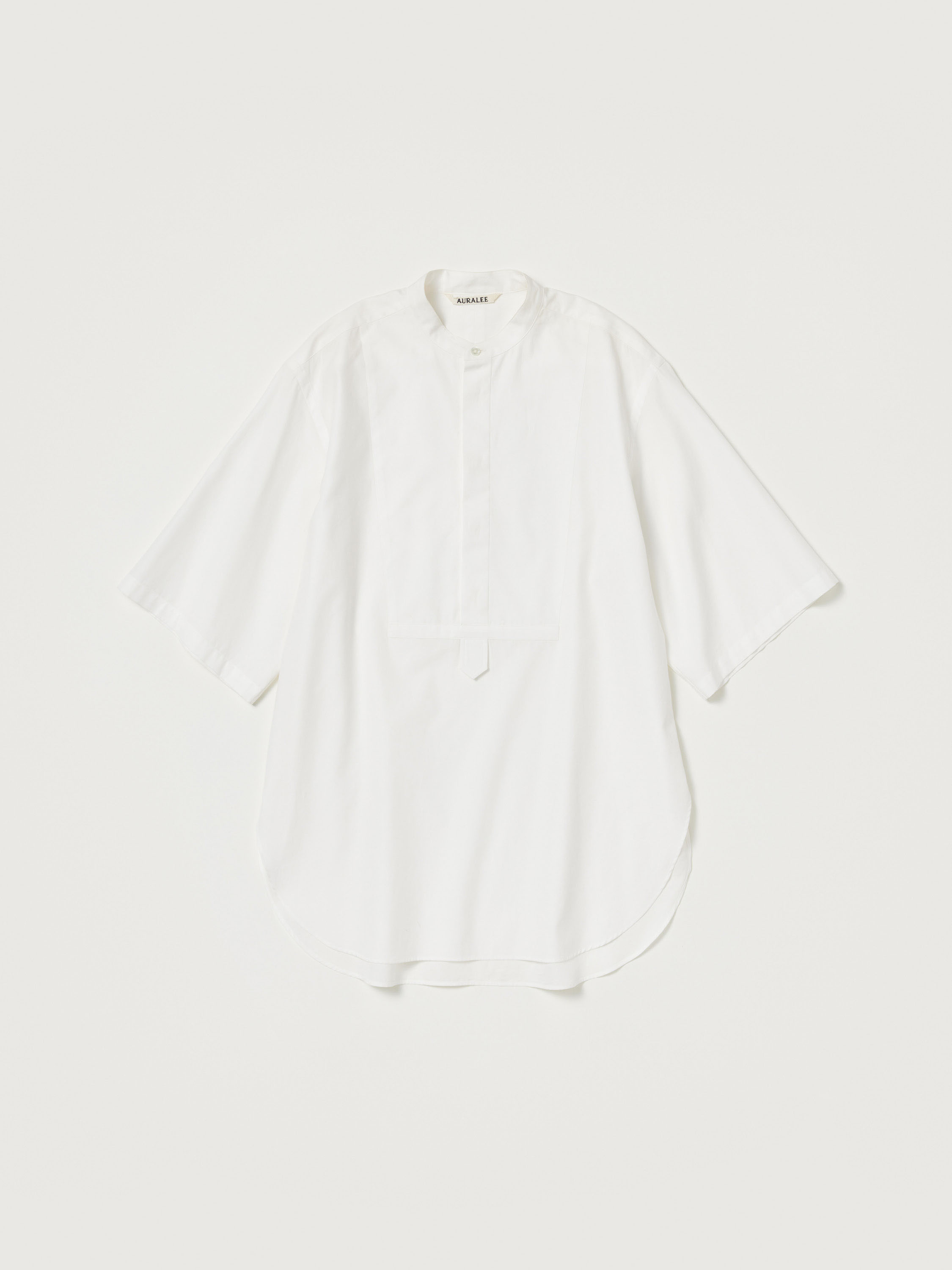 *WASHED FINX TWILL HALF SLEEVED P/O SHIRT 詳細画像 WHITE 1