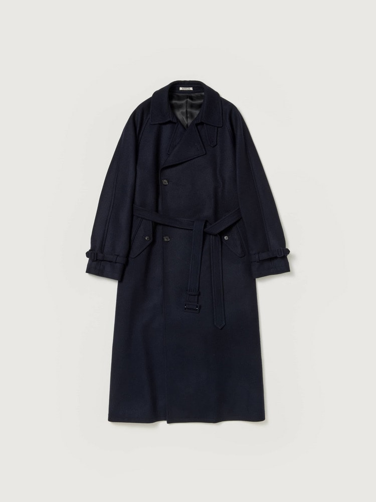 CASHMERE FLANNEL TRENCH COAT - AURALEE Official Website