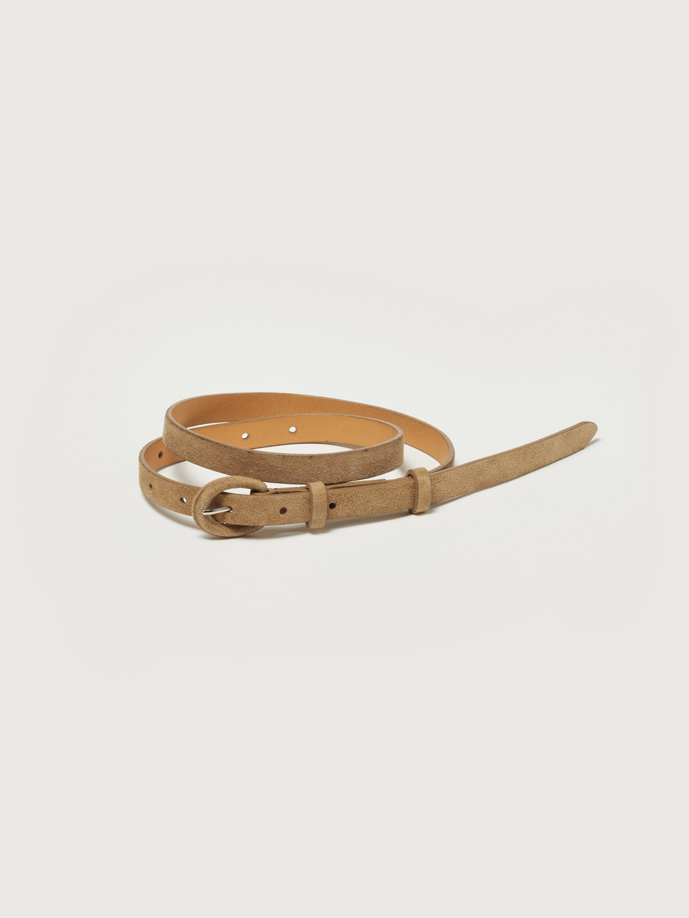 LEATHER NARROW BELT 詳細画像 KUDU BEIGE 1