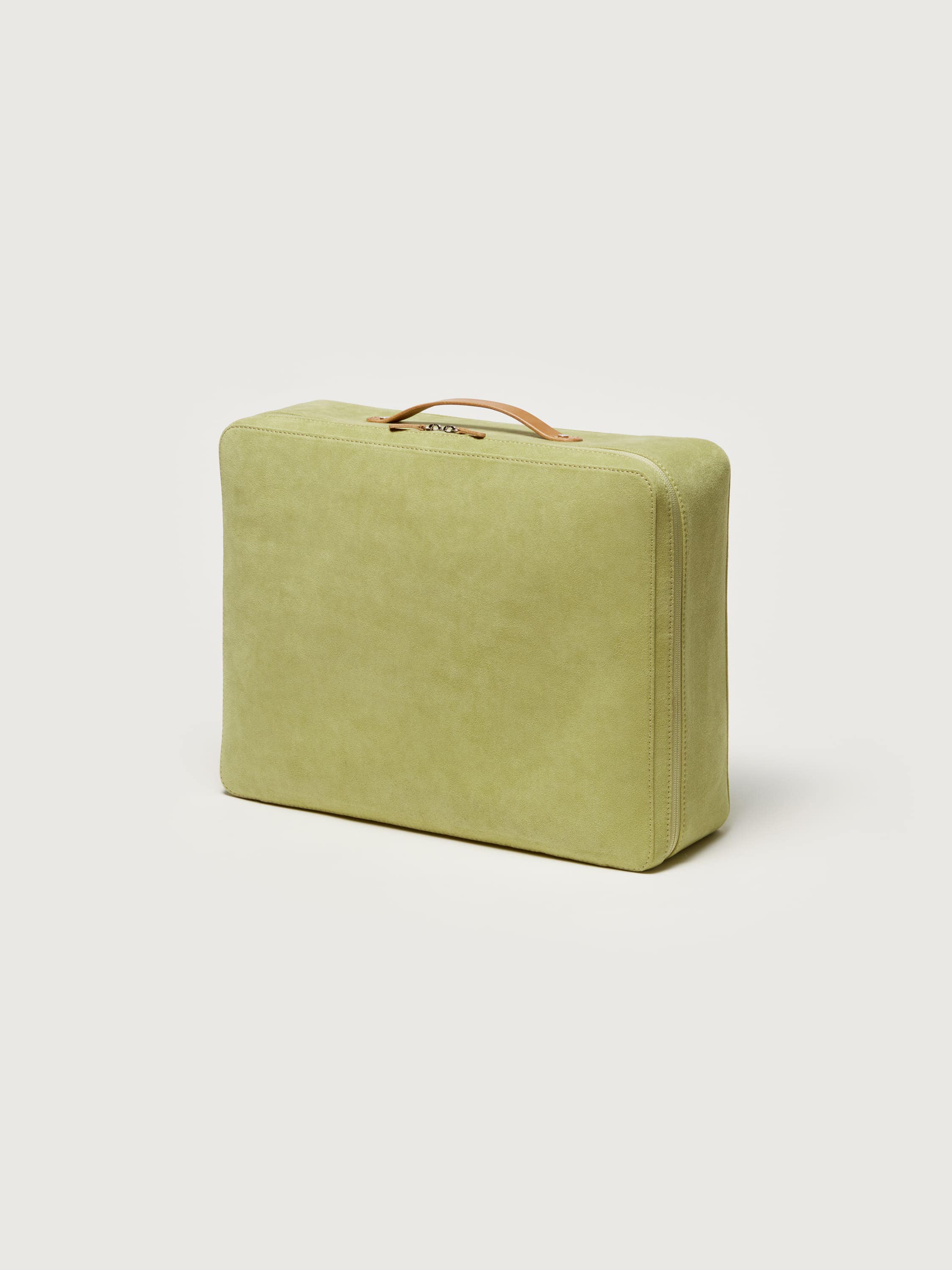 LEATHER BIG TRAVEL CASE MADE BY AETA 詳細画像 LIME GREEN 1