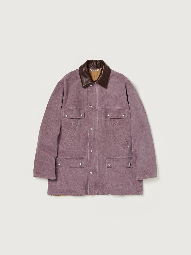 WASHED ORGANIC CANVAS HUNTING BLOUSON